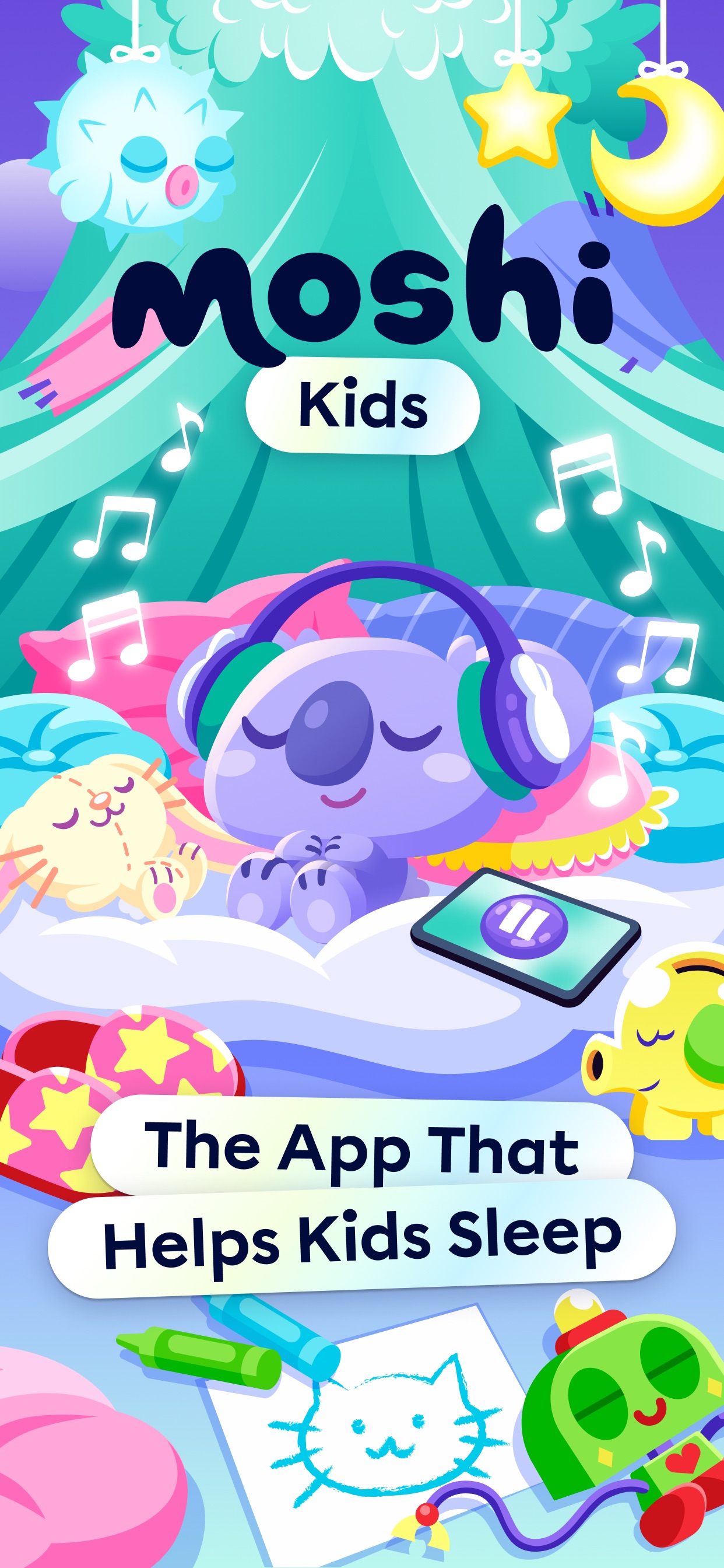 Moshi Kids: Sleep, Relax, Play iPhone screenshot 1