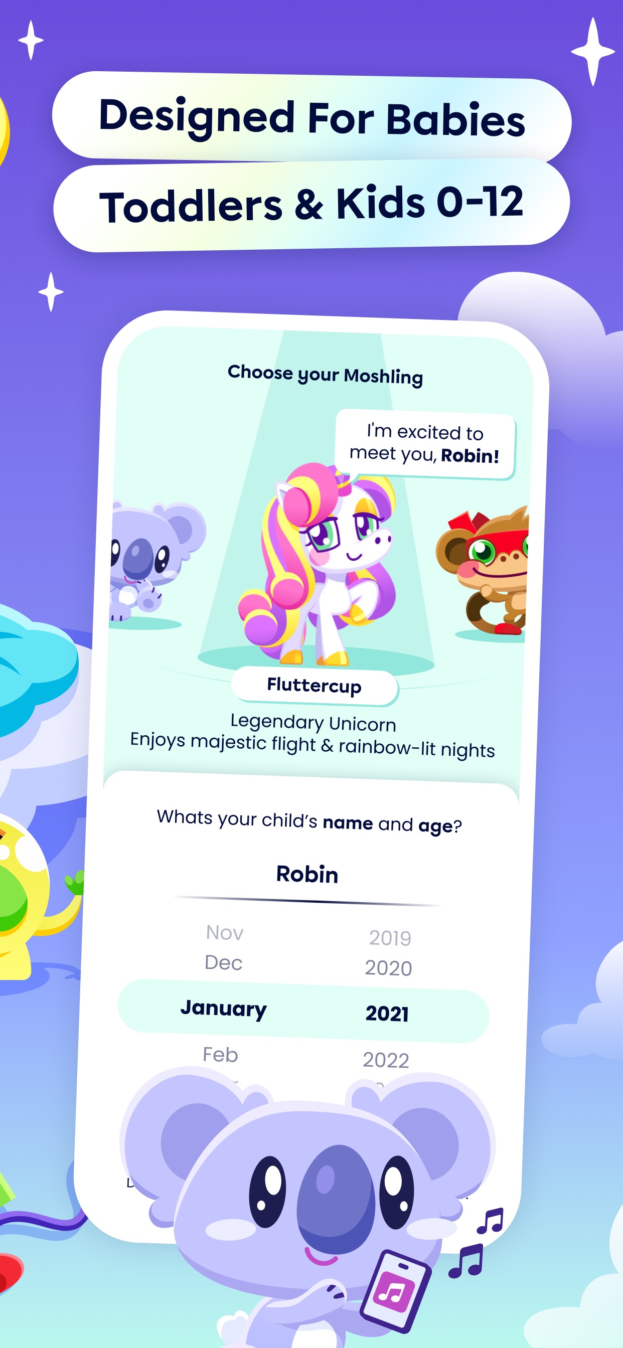 Moshi Kids: Sleep, Relax, Play iPhone screenshot 2