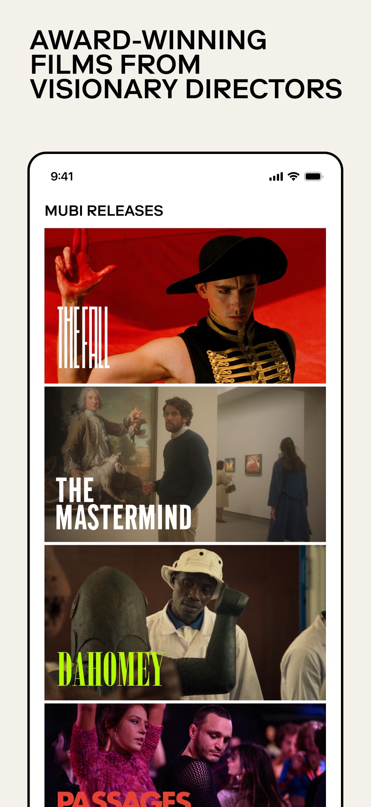 MUBI iPhone screenshot 2