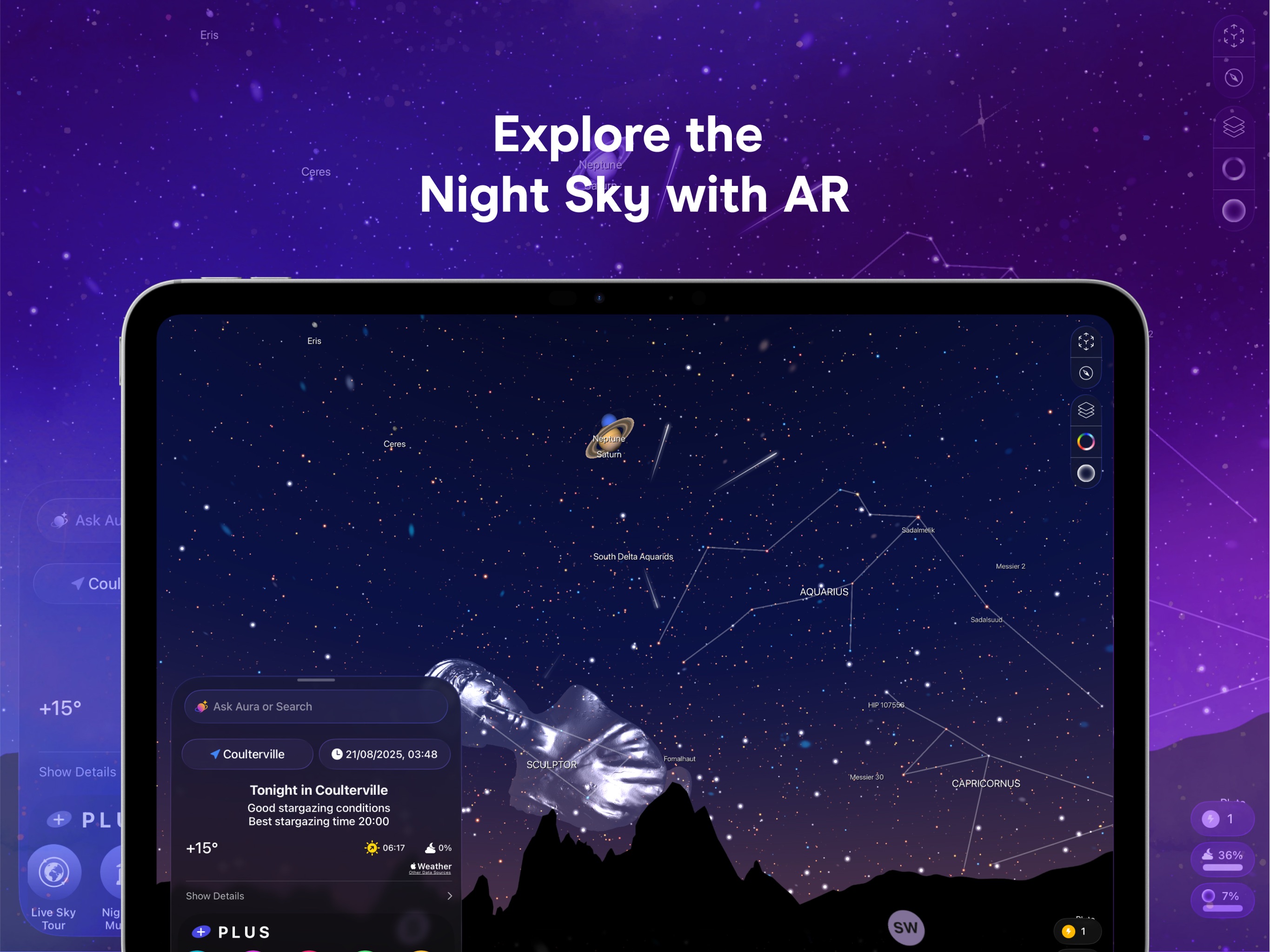 Night Sky iPad screenshot 2