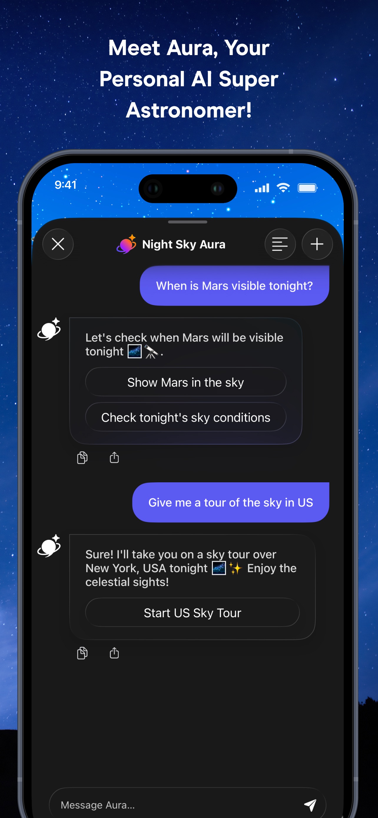 Night Sky iPhone screenshot 2