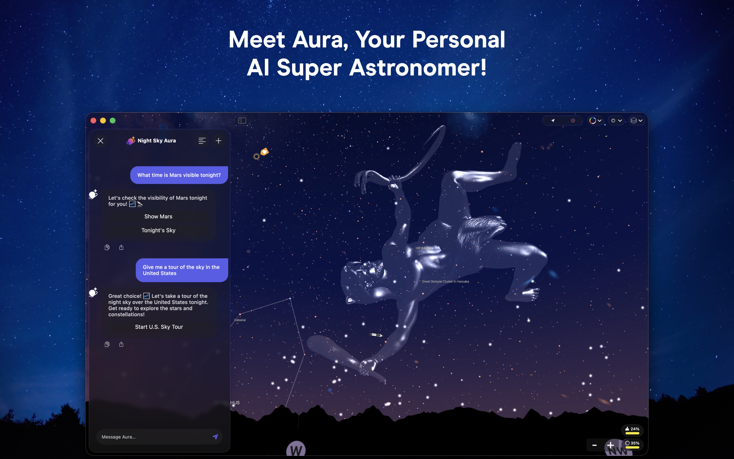 Night Sky Mac screenshot 3