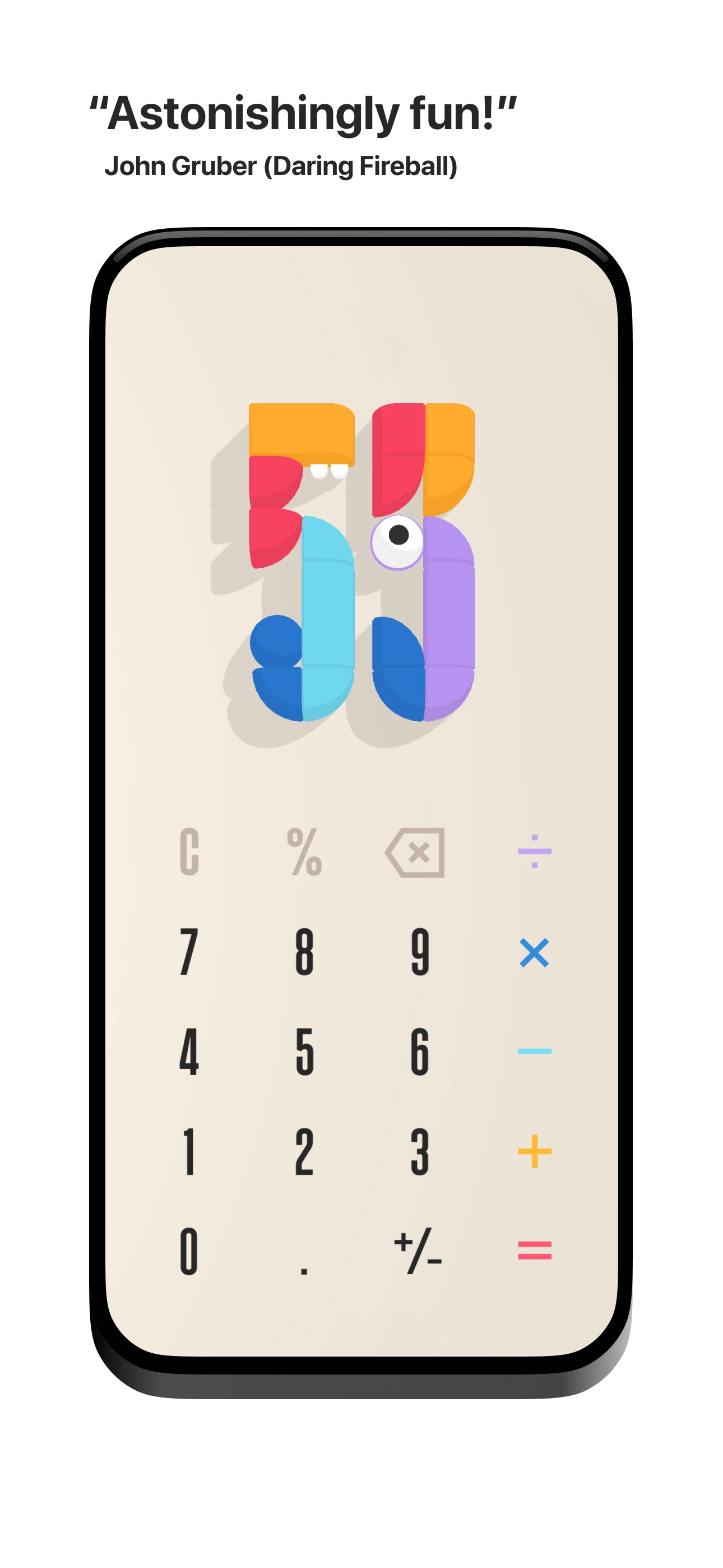 (Not Boring) Calculator iPhone screenshot 2