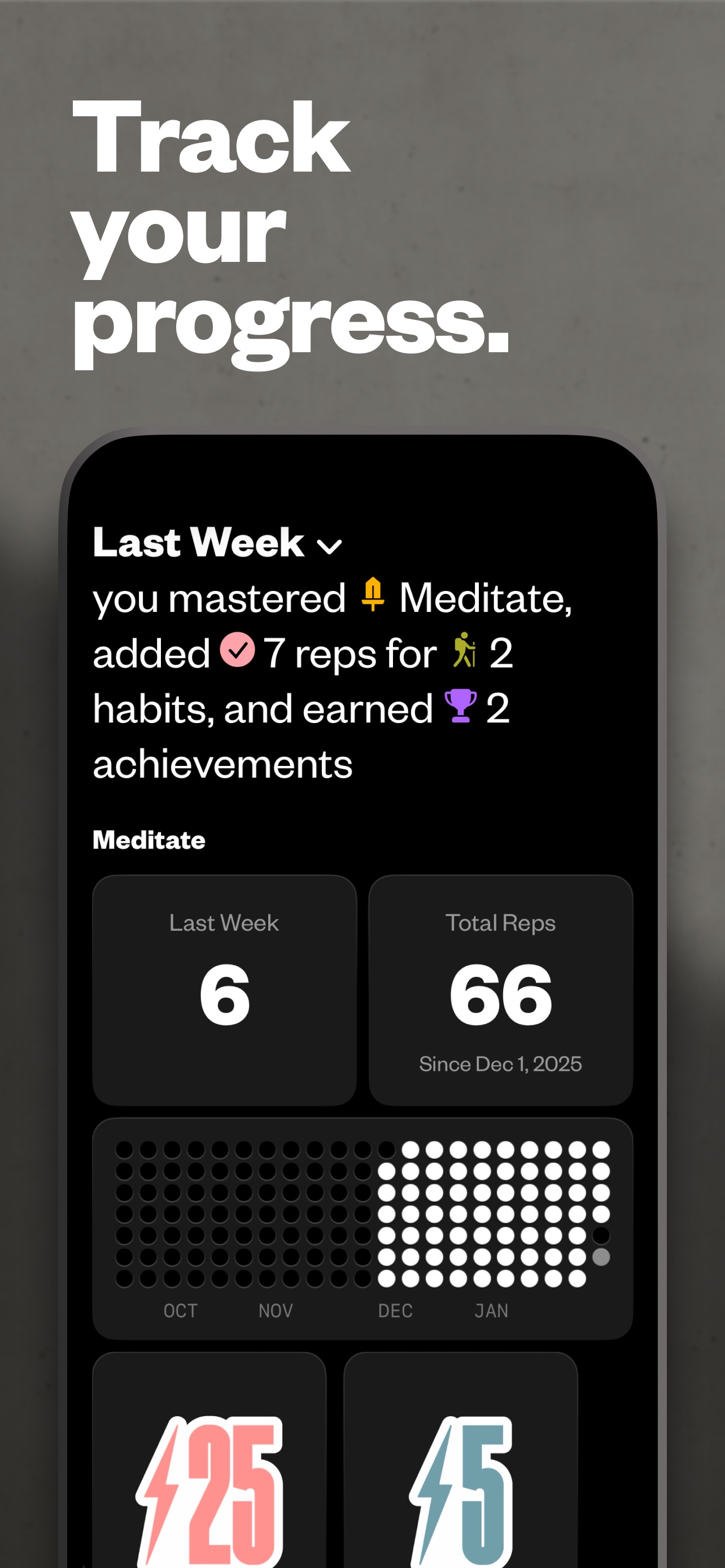 (Not Boring) Habits iPhone screenshot 6