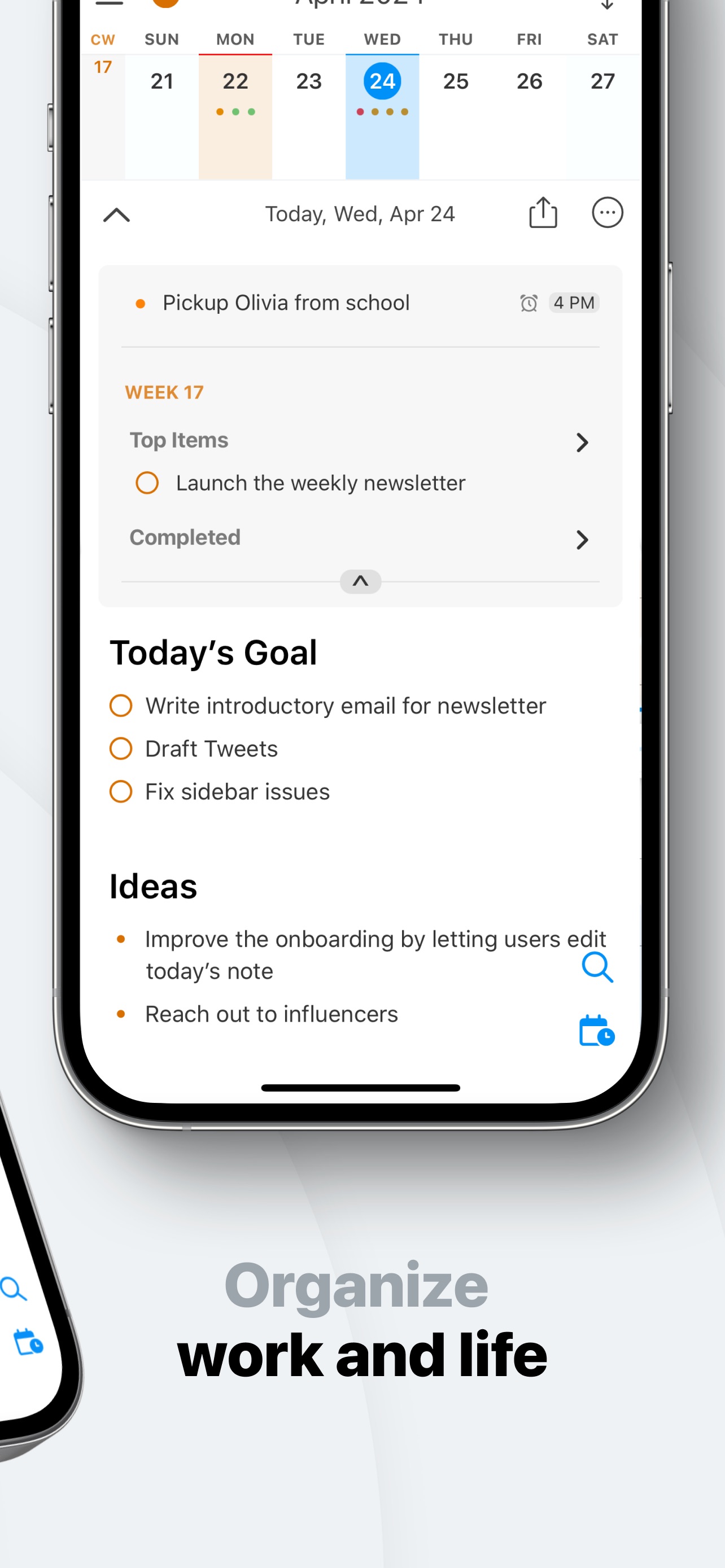 NotePlan iPhone screenshot 2