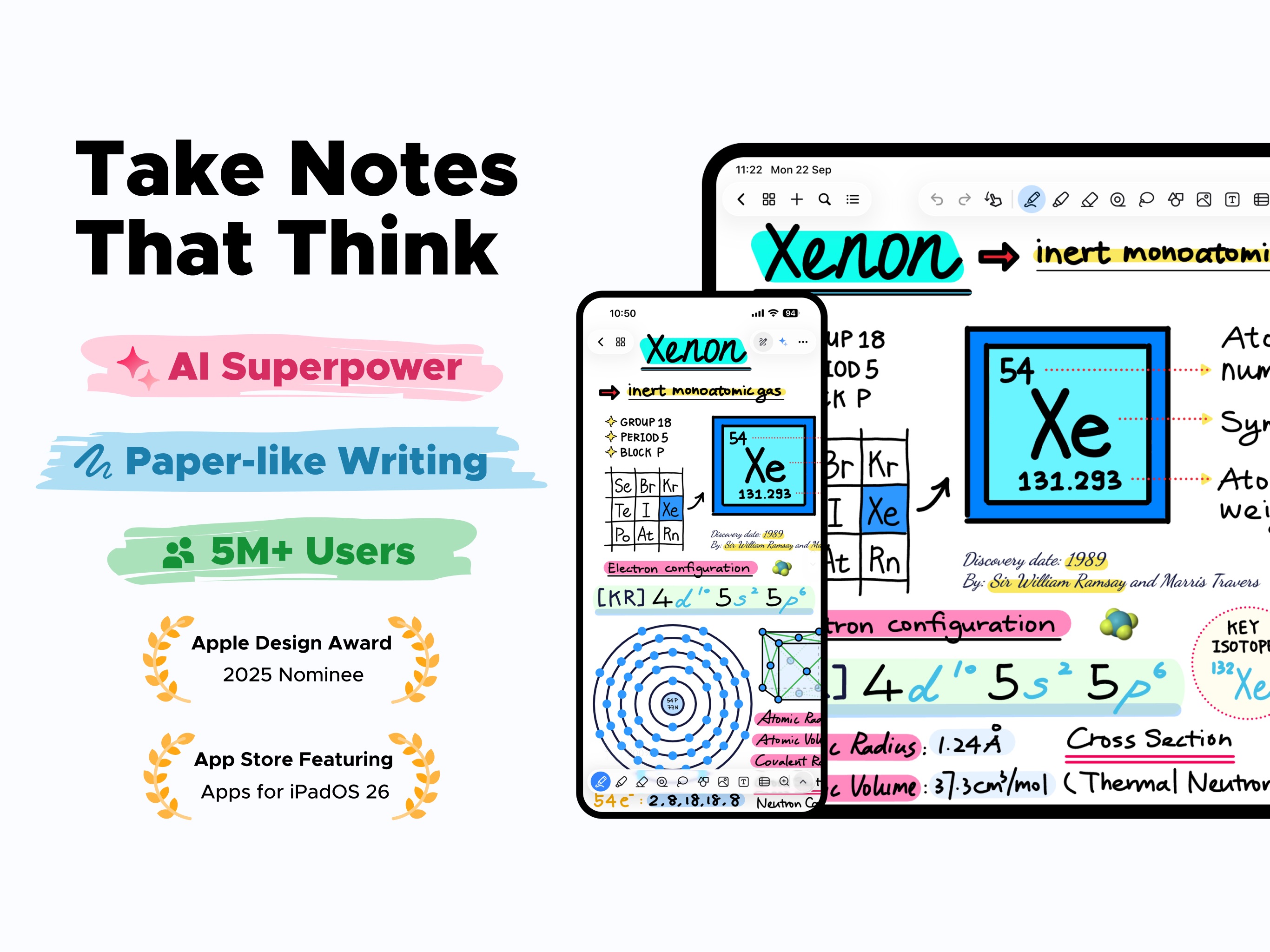 Notewise iPad screenshot 1