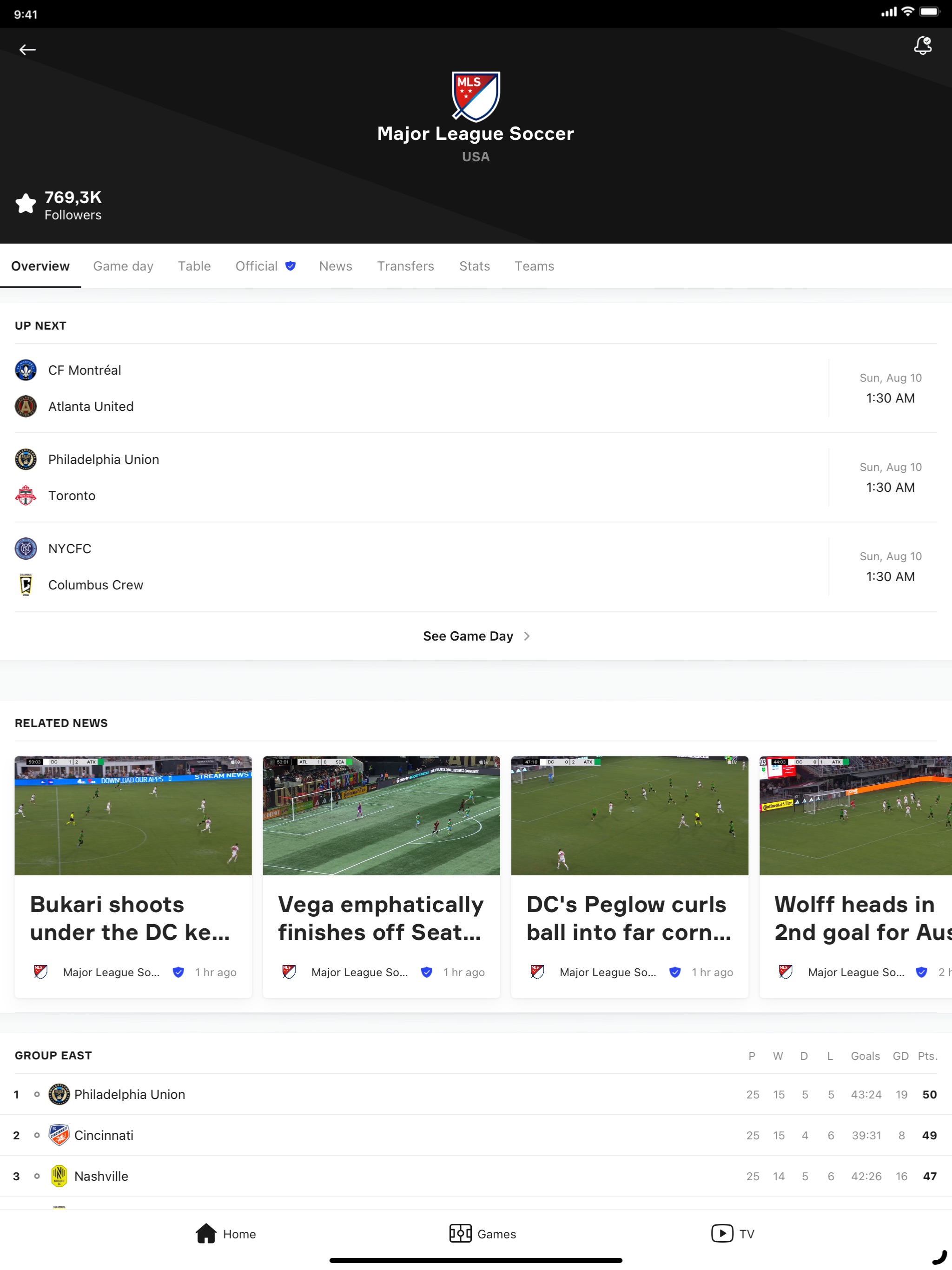 OneFootball: All Soccer Scores iPad screenshot 2
