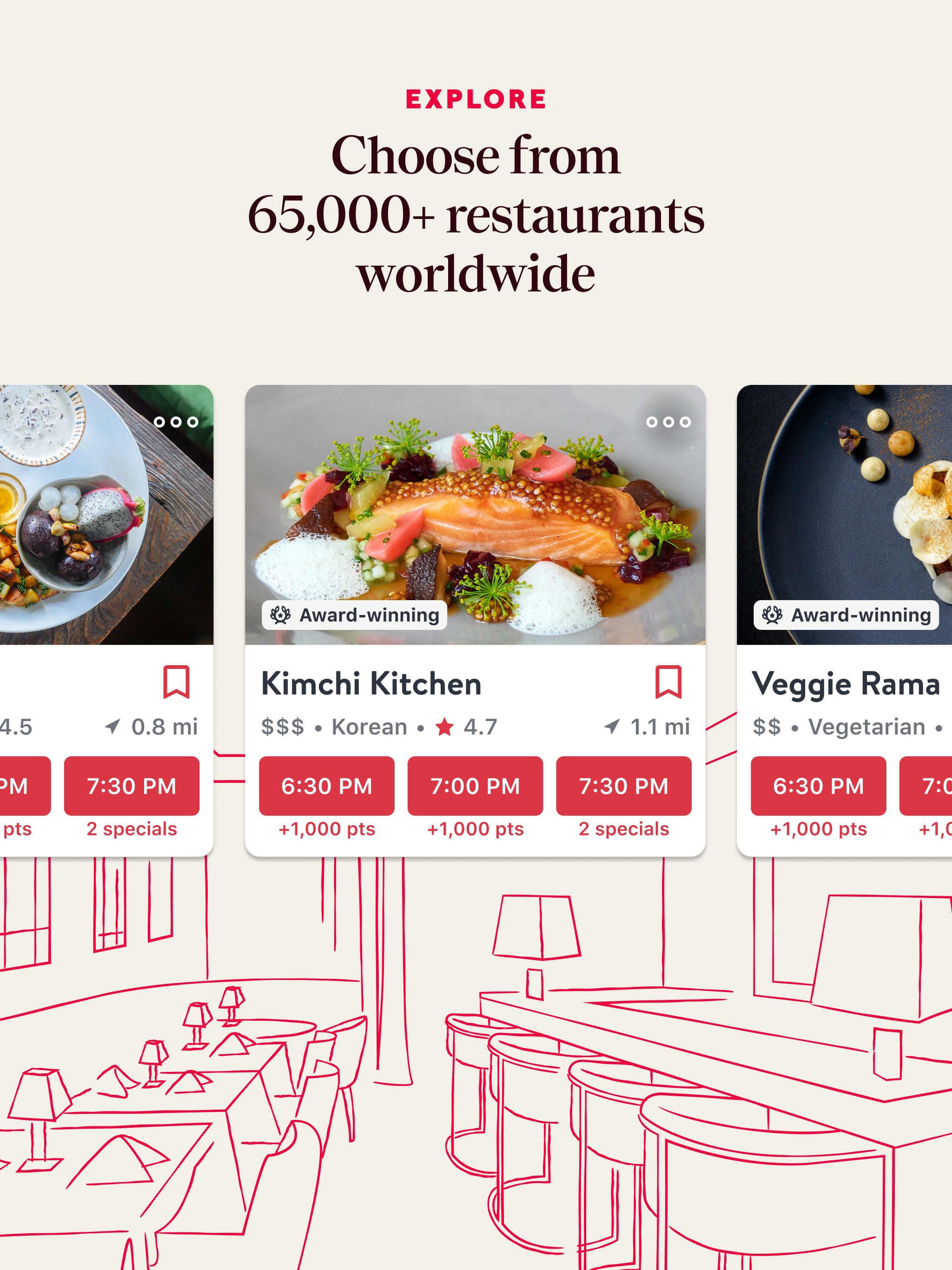 OpenTable iPad screenshot 2