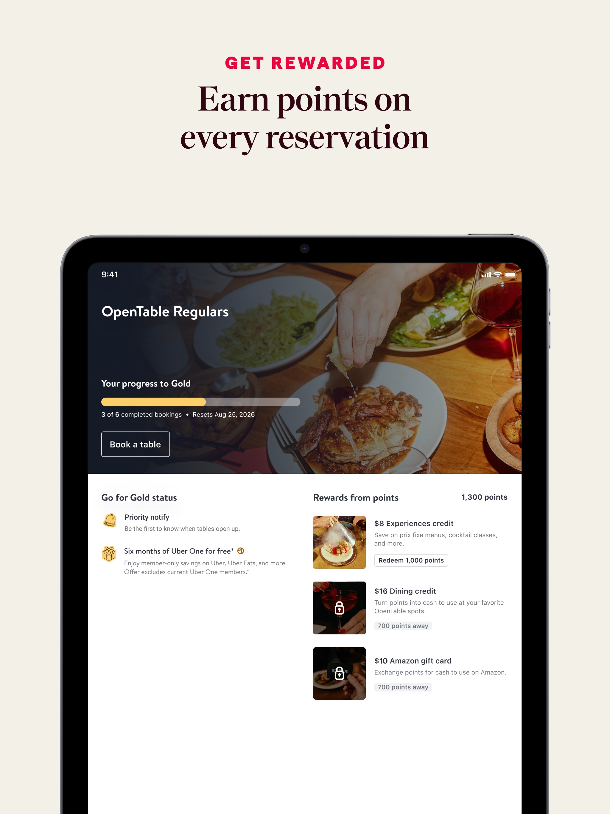 OpenTable iPad screenshot 5