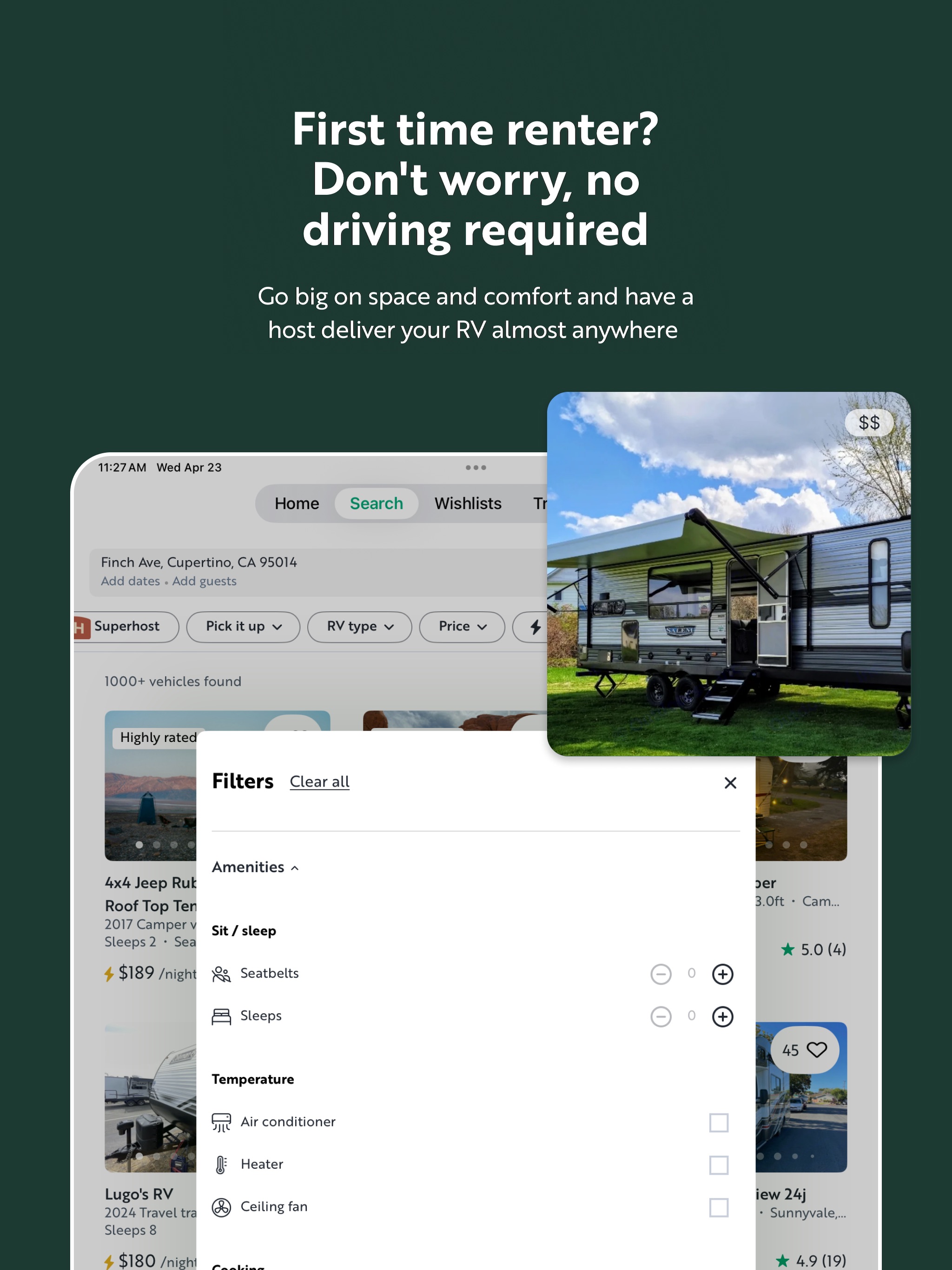Outdoorsy - Rent an RV iPad screenshot 3