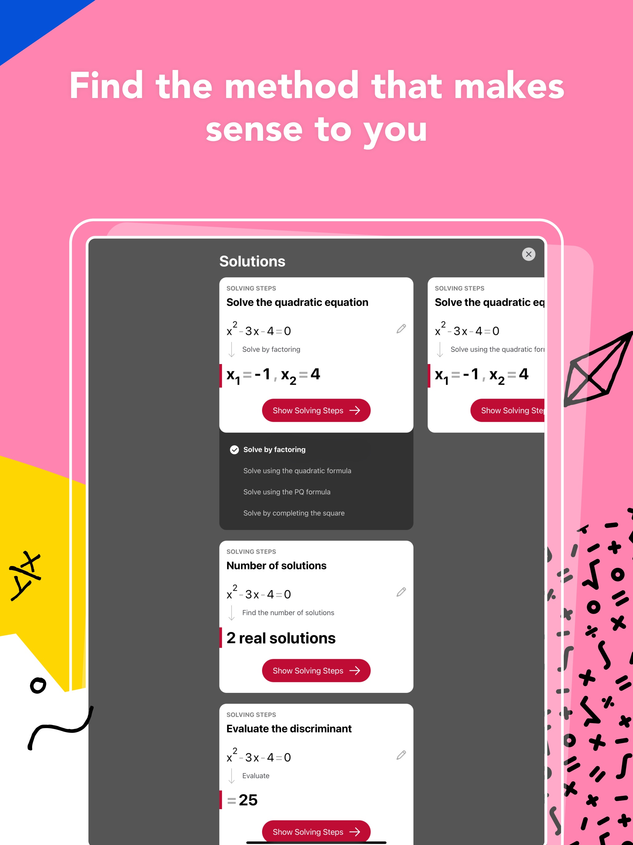 Photomath iPad screenshot 2
