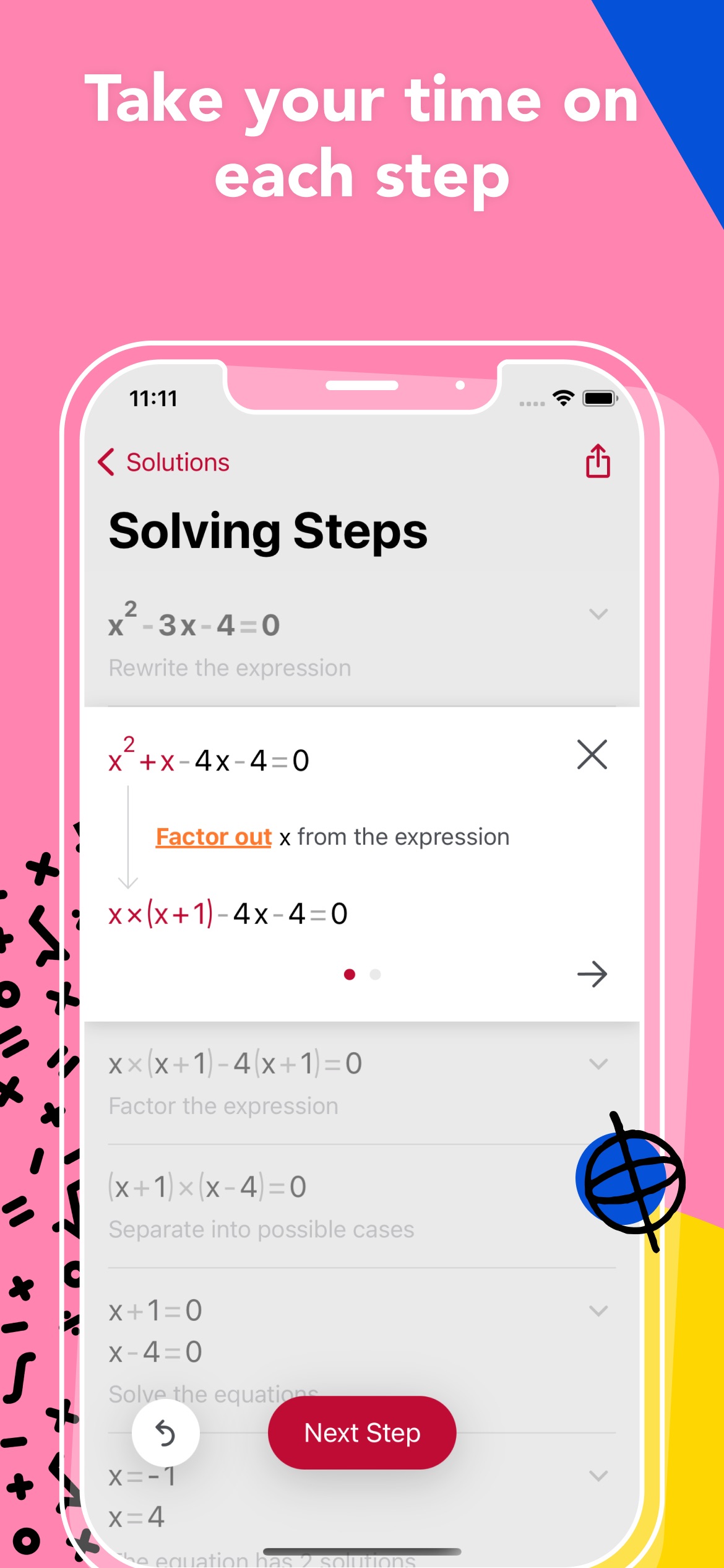 Photomath iPhone screenshot 3
