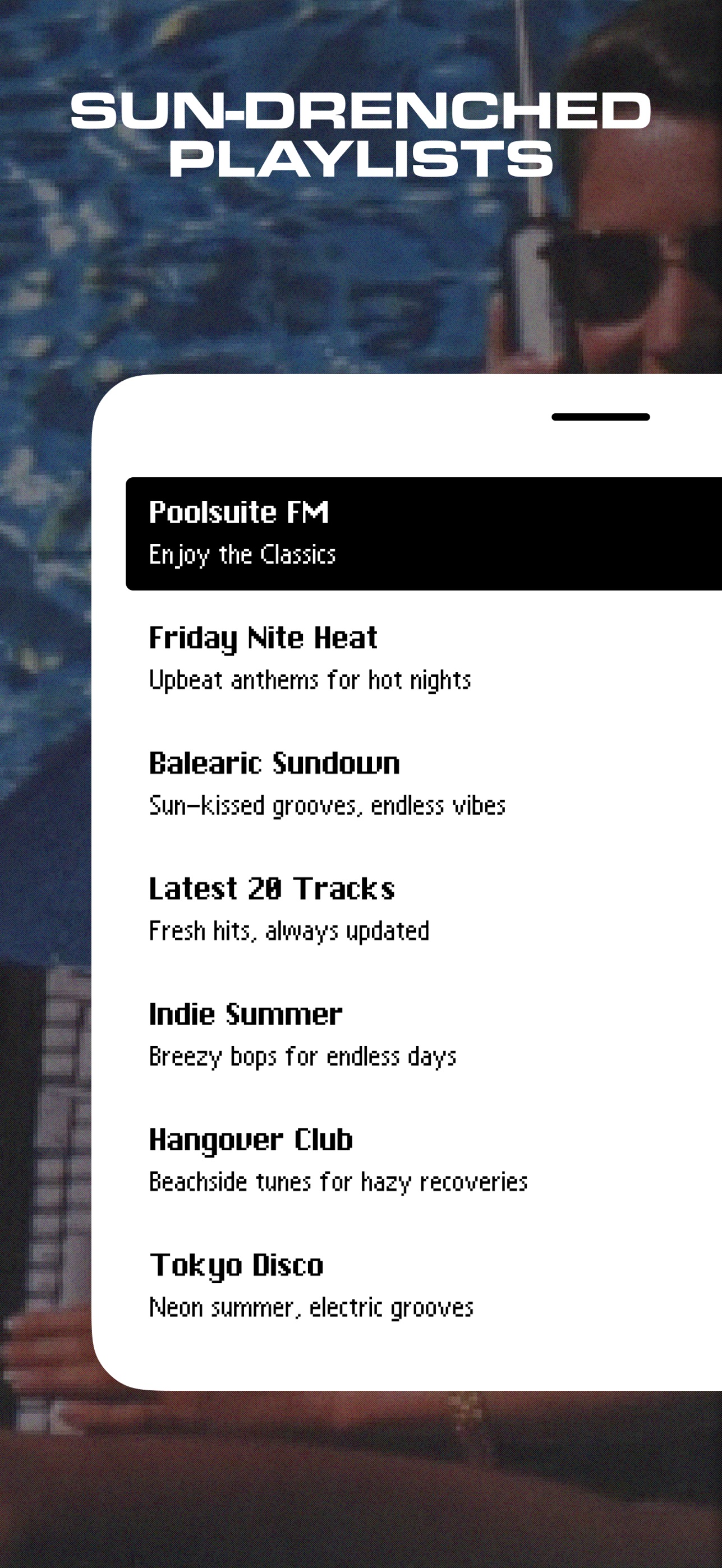 Poolsuite FM iPhone screenshot 3