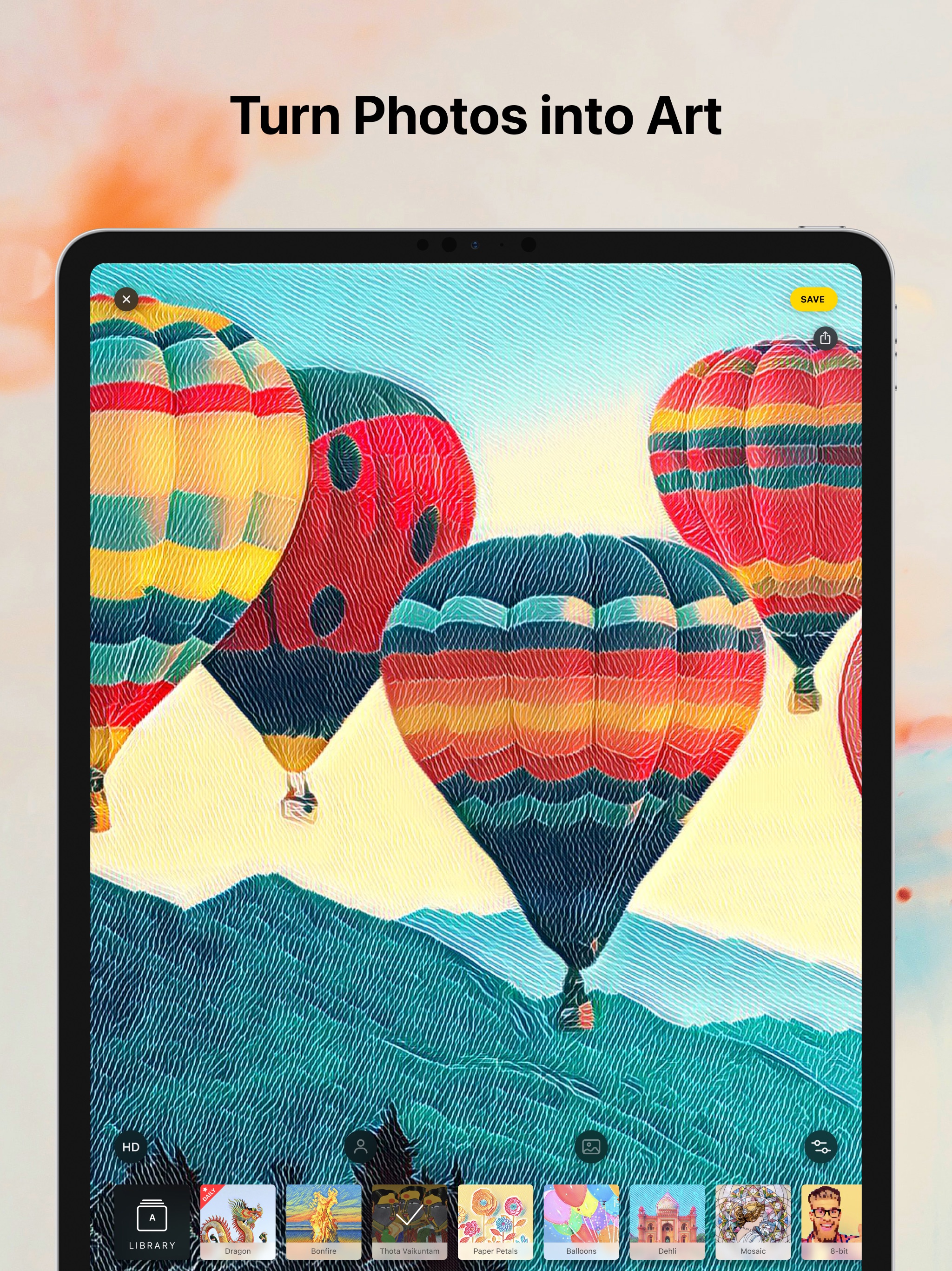 Prisma iPad screenshot 1