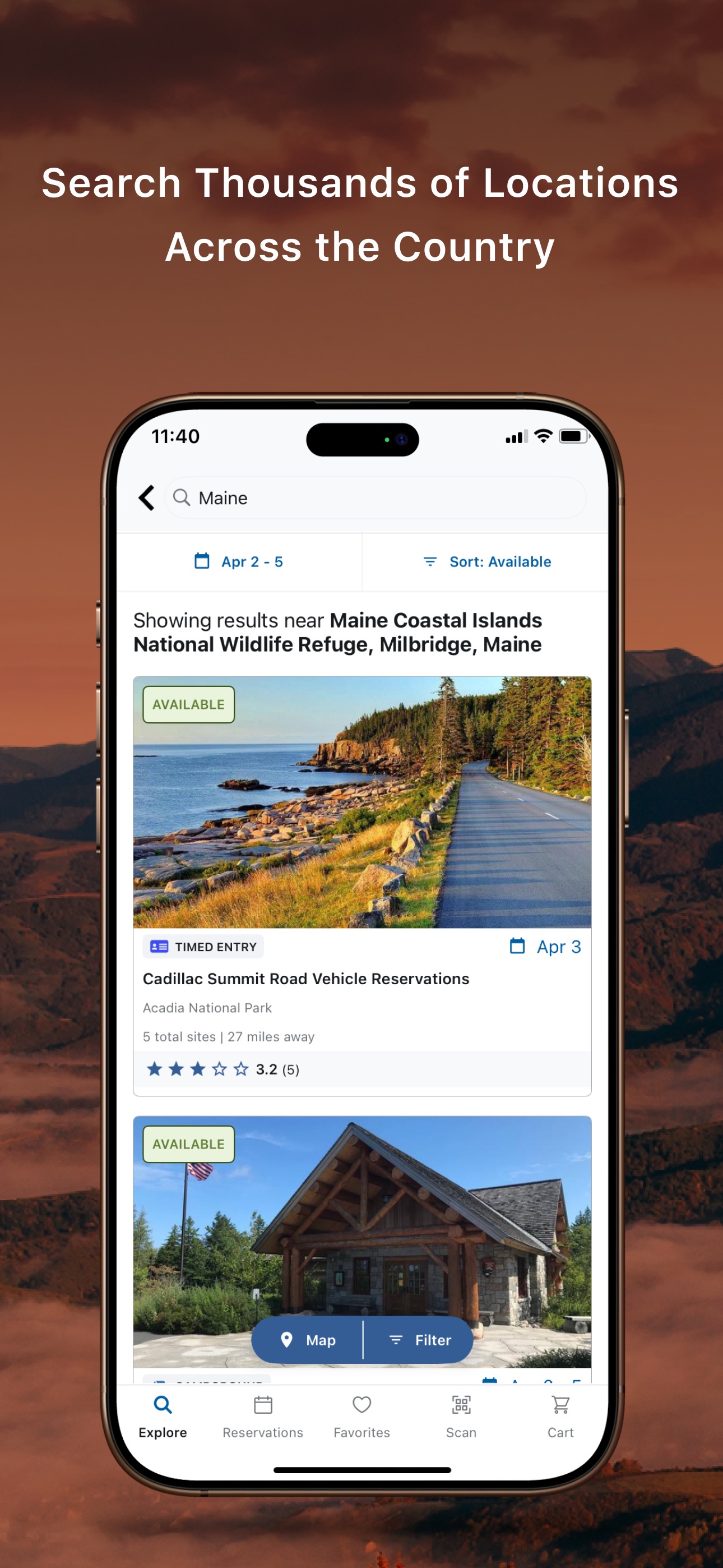 Recreation.gov iPhone screenshot 3