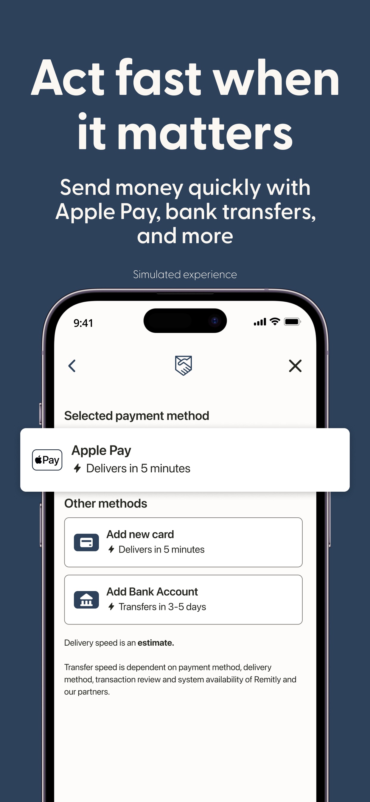 Remitly: Send money abroad iPhone screenshot 4