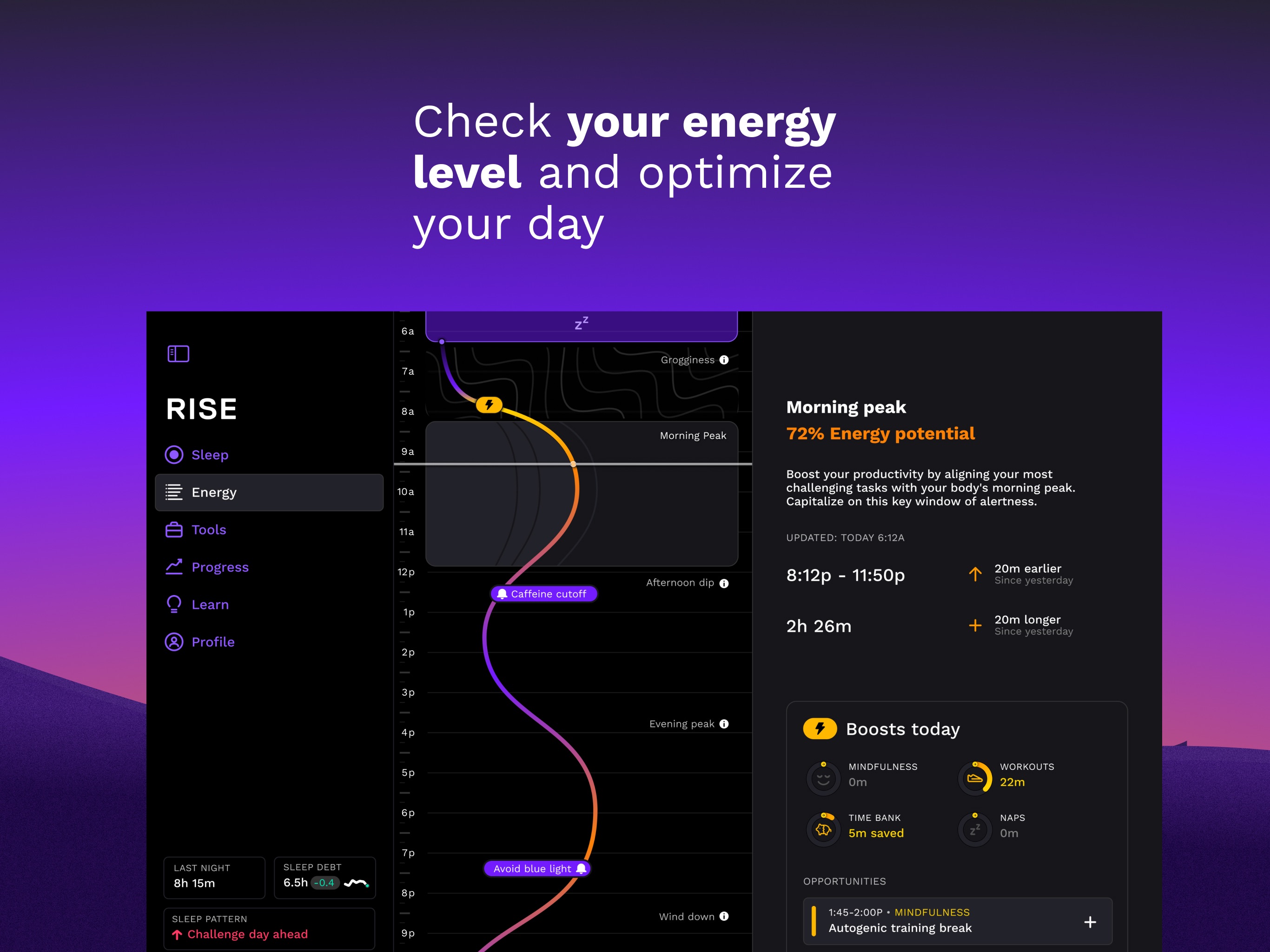 RISE: Sleep Tracker iPad screenshot 3