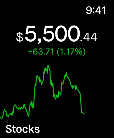 Robinhood Apple Watch screenshot 1