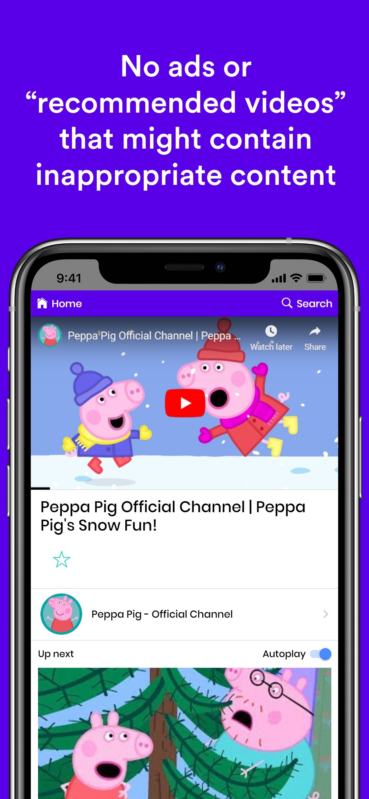 Safe Vision Kids for YouTube iPhone screenshot 3
