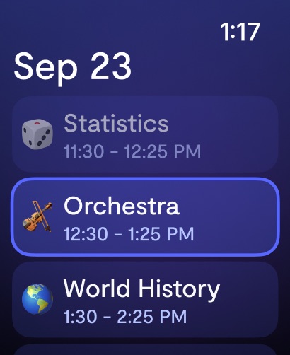 Saturn Calendar Apple Watch screenshot 2