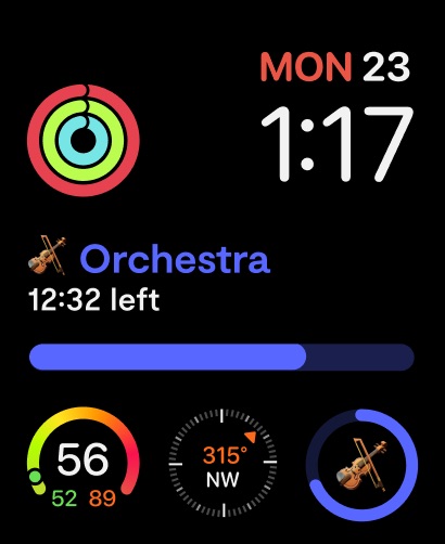Saturn Calendar Apple Watch screenshot 3