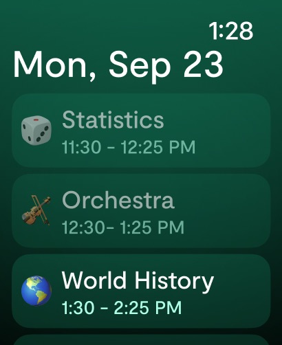 Saturn Calendar Apple Watch screenshot 5