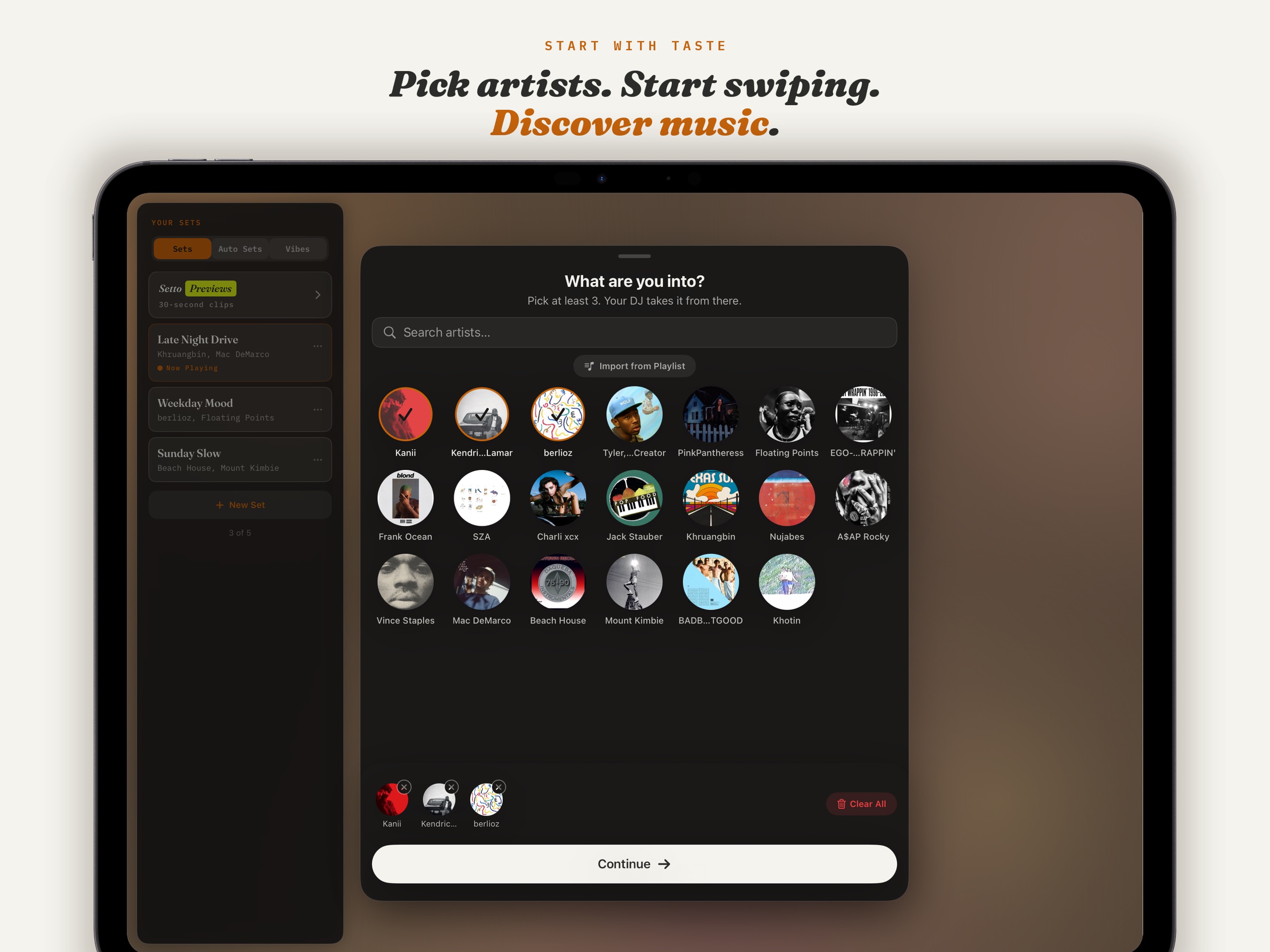 Setto: Your Personal DJ iPad screenshot 2