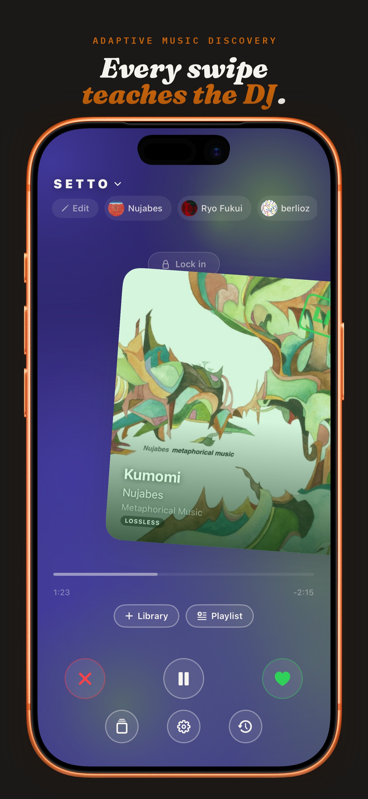 Setto: Your Personal DJ iPhone screenshot 1