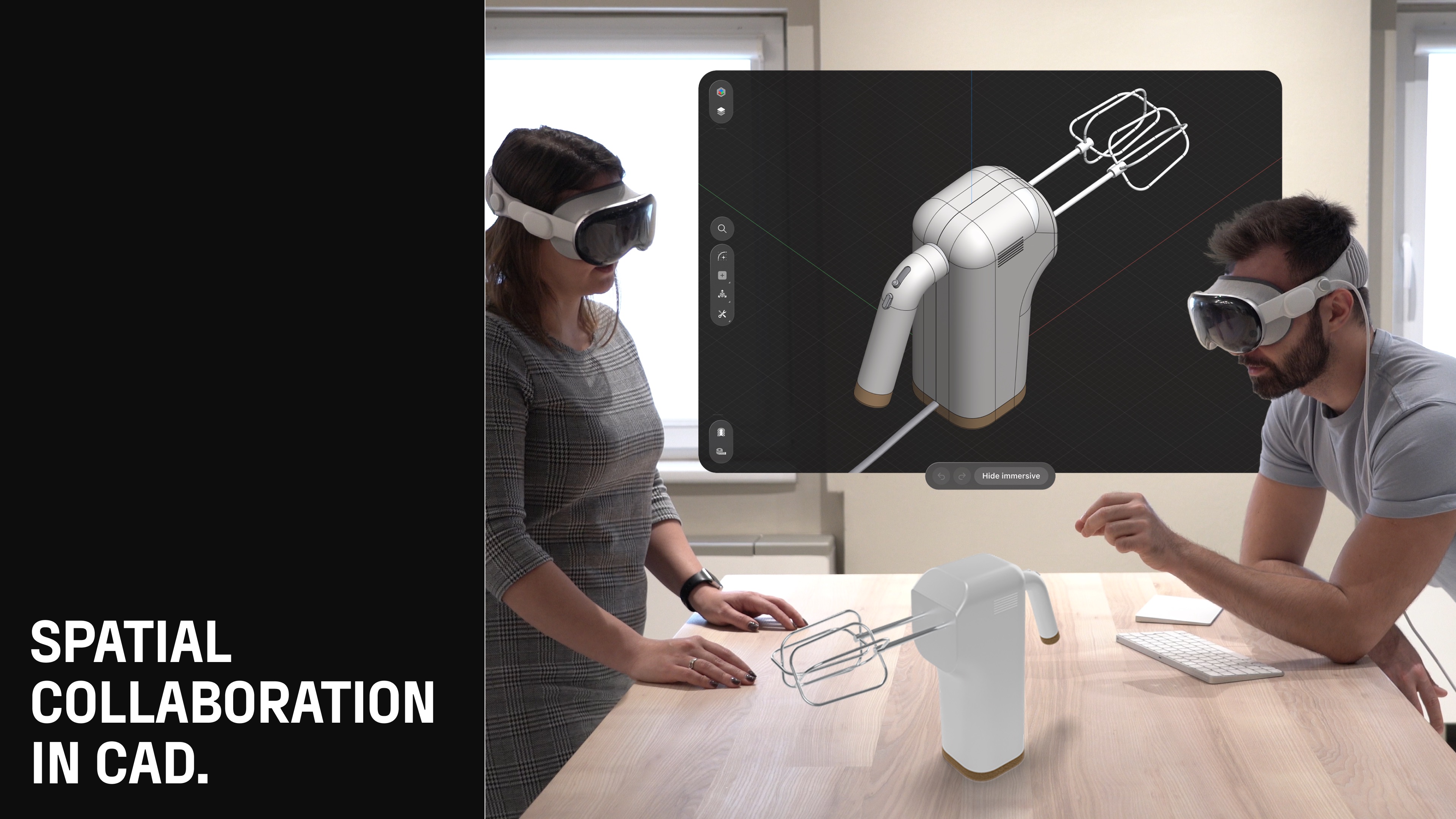 Shapr 3D CAD modeling Apple Vision screenshot 2
