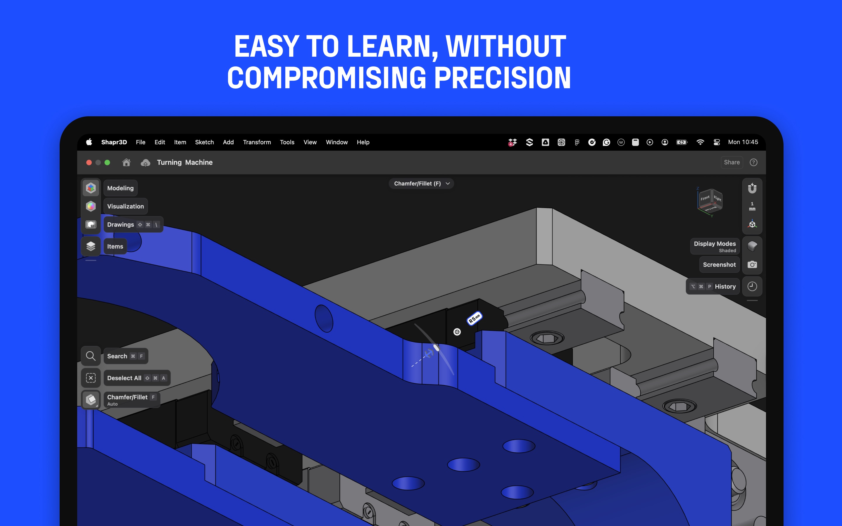 Shapr 3D CAD modeling Mac screenshot 3