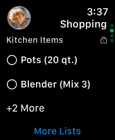 Shared Family Calendar: FamCal Apple Watch screenshot 2