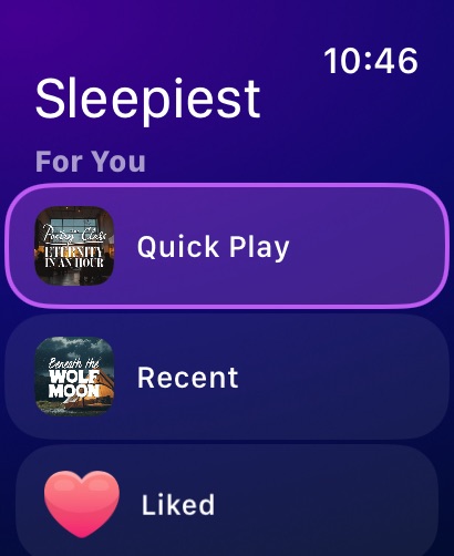 Sleepiest: Sleep Meditation Apple Watch screenshot 1