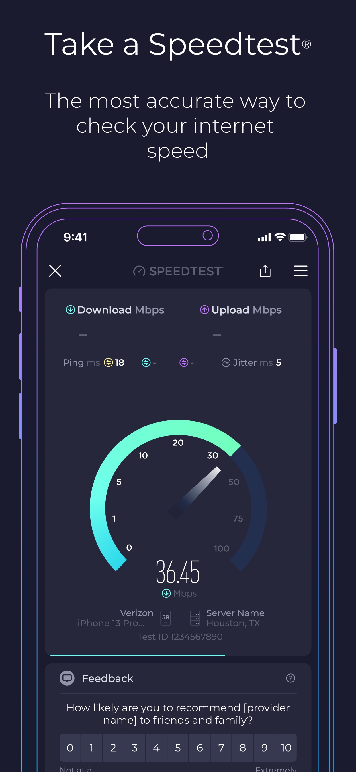 Speedtest by Ookla iPhone screenshot 2