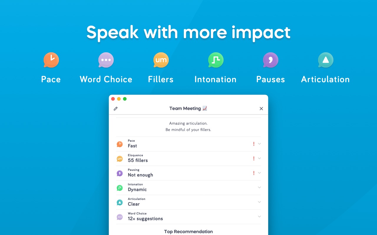 Speeko: AI for Public Speaking Mac screenshot 3