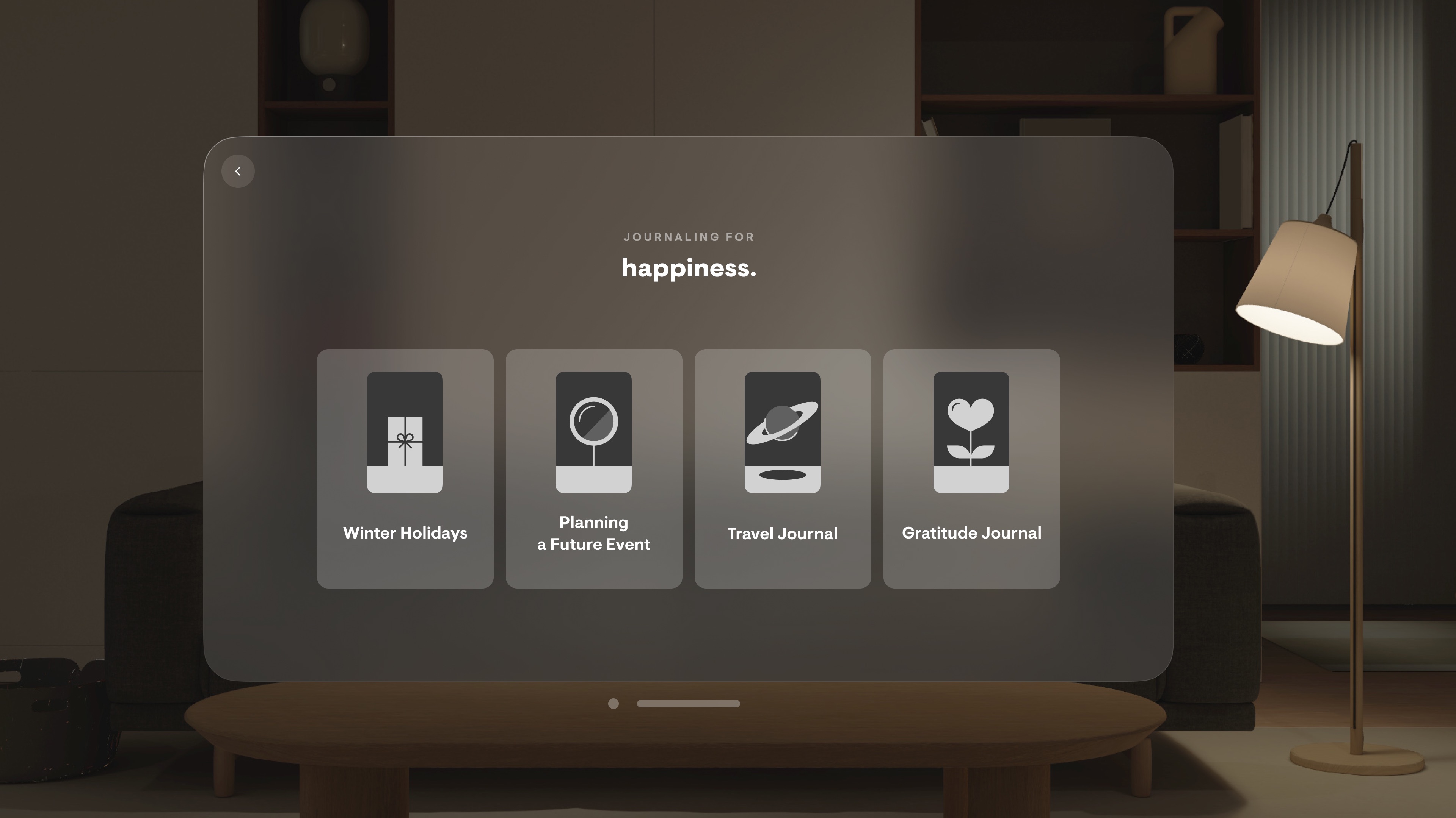 stoic. journal & mental health Apple Vision screenshot 2