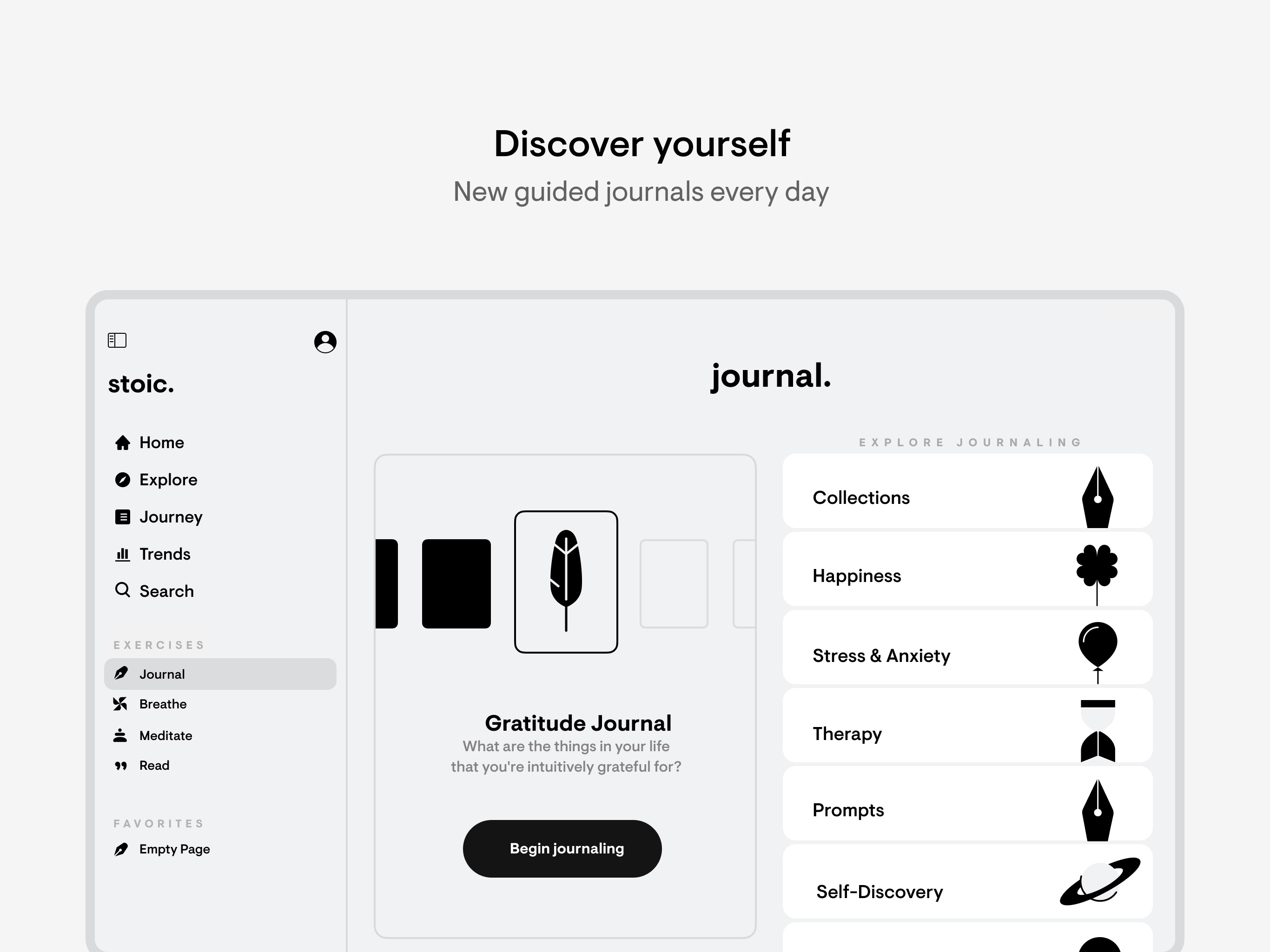 stoic. journal & mental health iPad screenshot 4