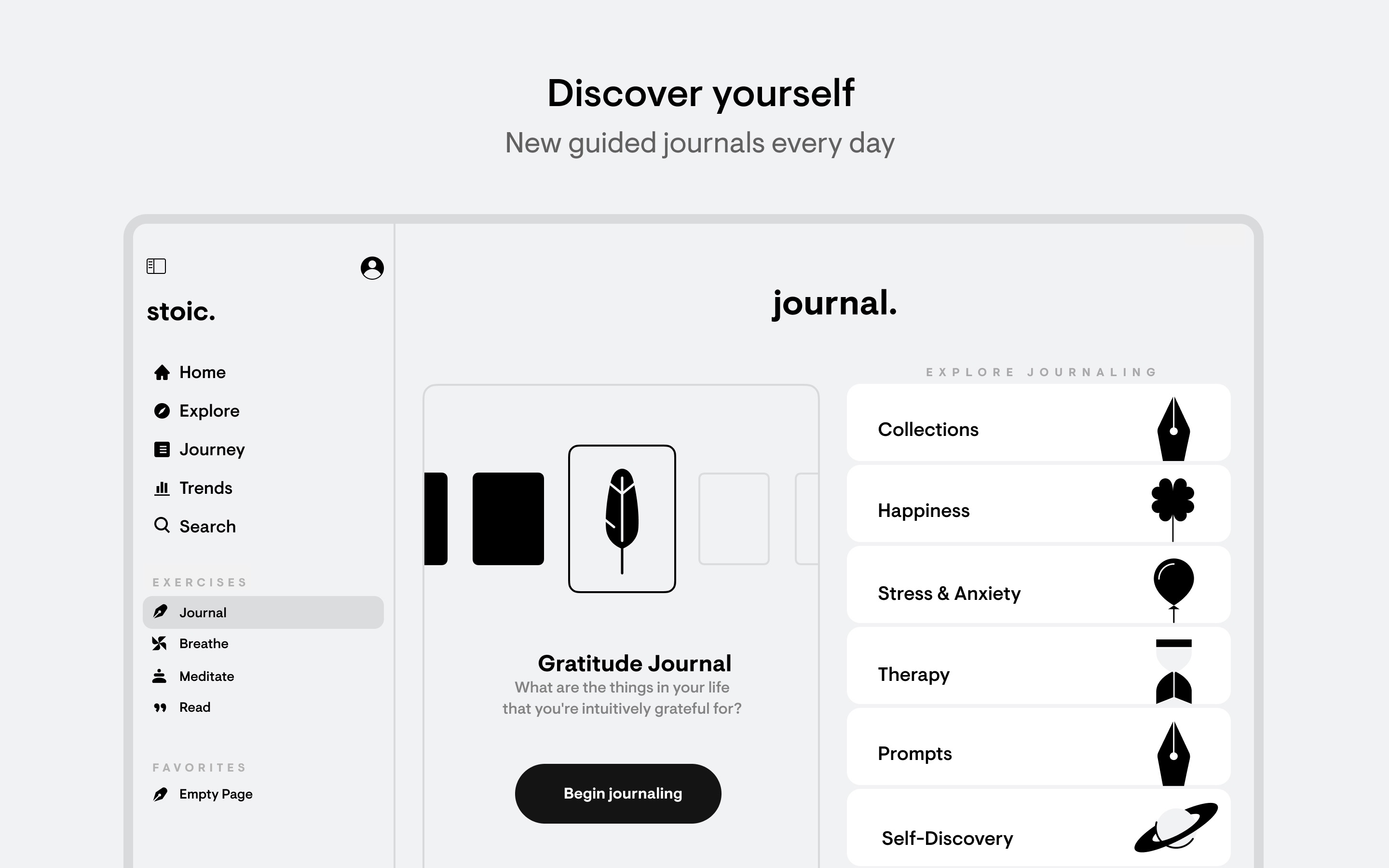 stoic. journal & mental health Mac screenshot 4