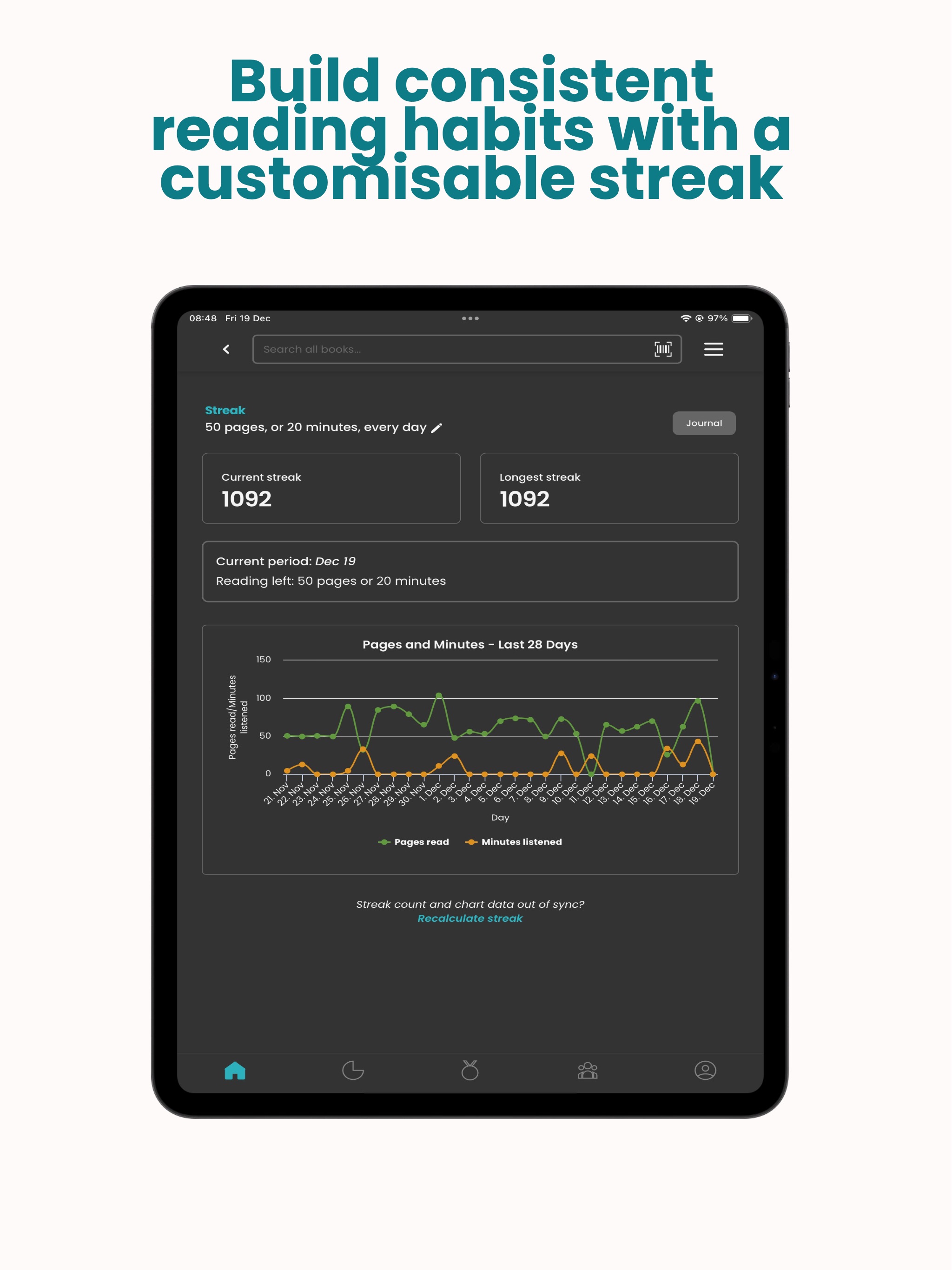 StoryGraph: Reading Tracker iPad screenshot 5