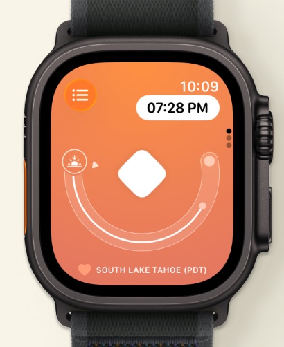 Sunlitt: Sun tracker & seeker Apple Watch screenshot 1