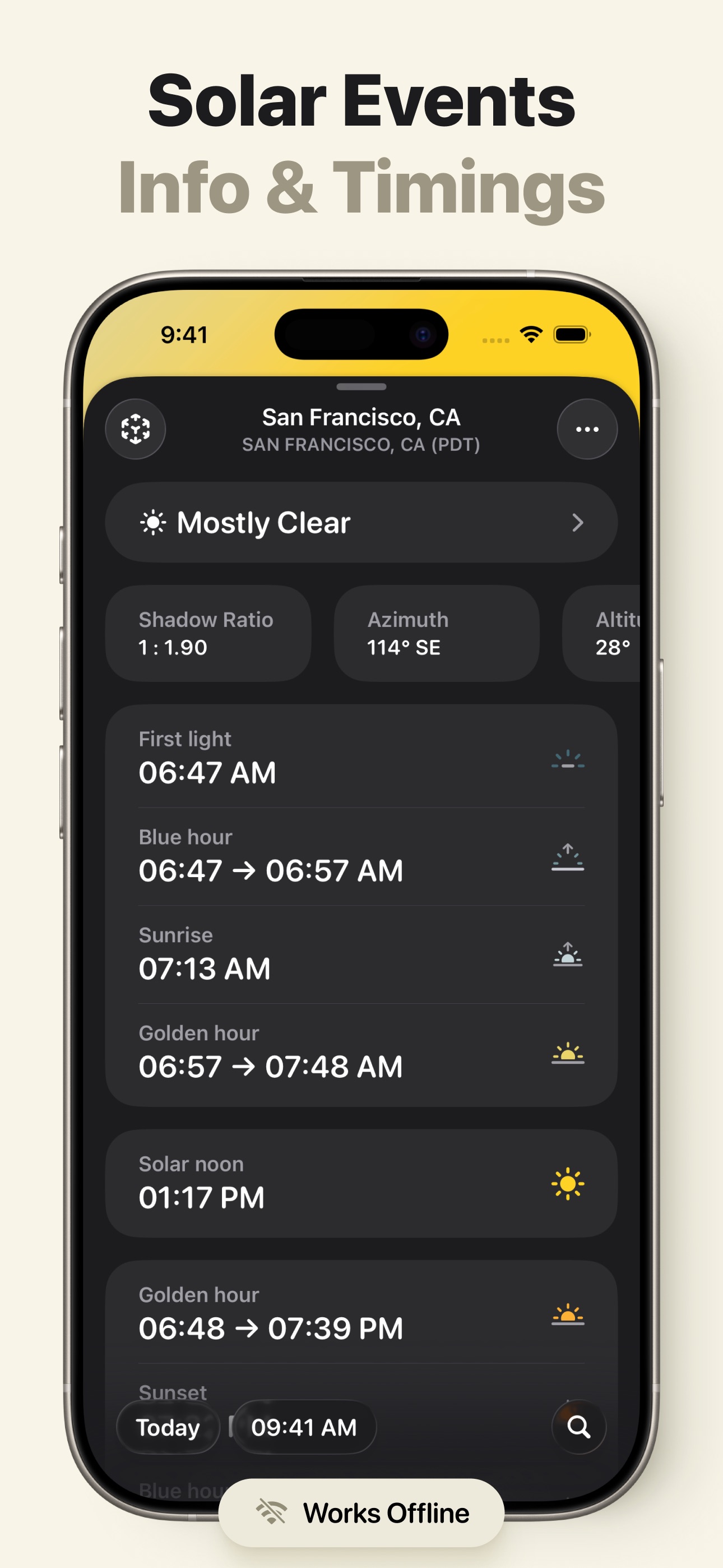 Sunlitt: Sun tracker & seeker iPhone screenshot 5