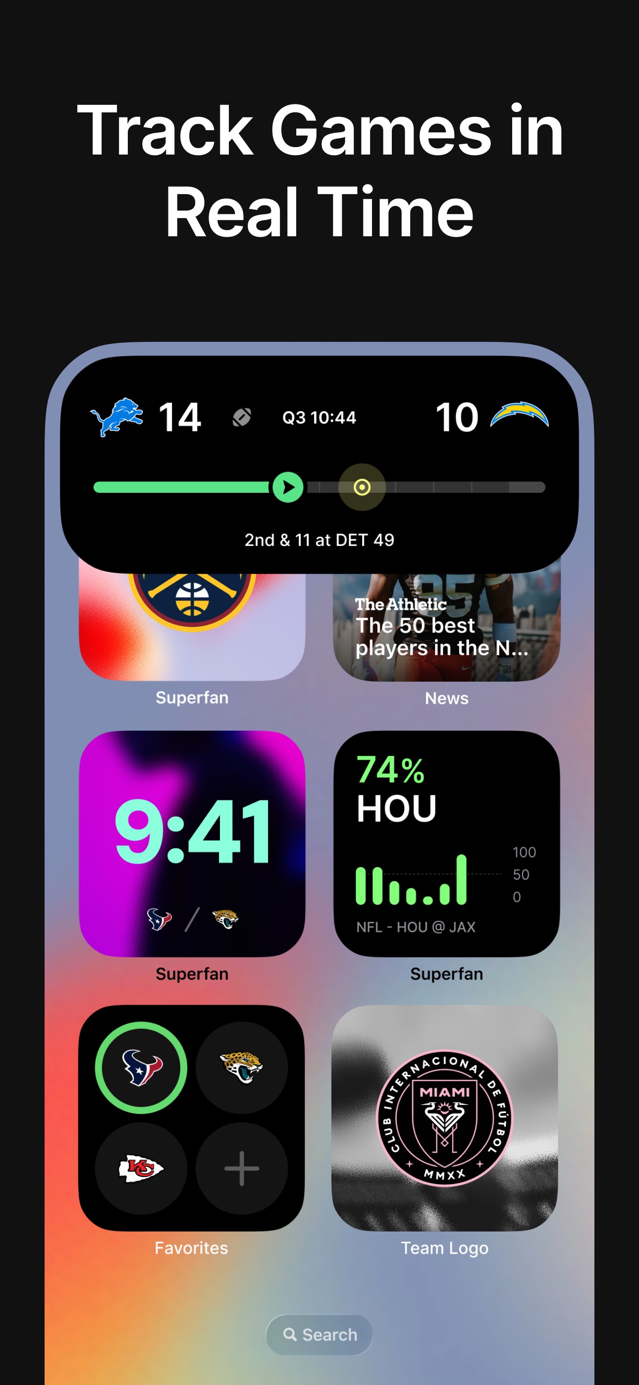 Superfan: Sports Scores + News iPhone screenshot 3