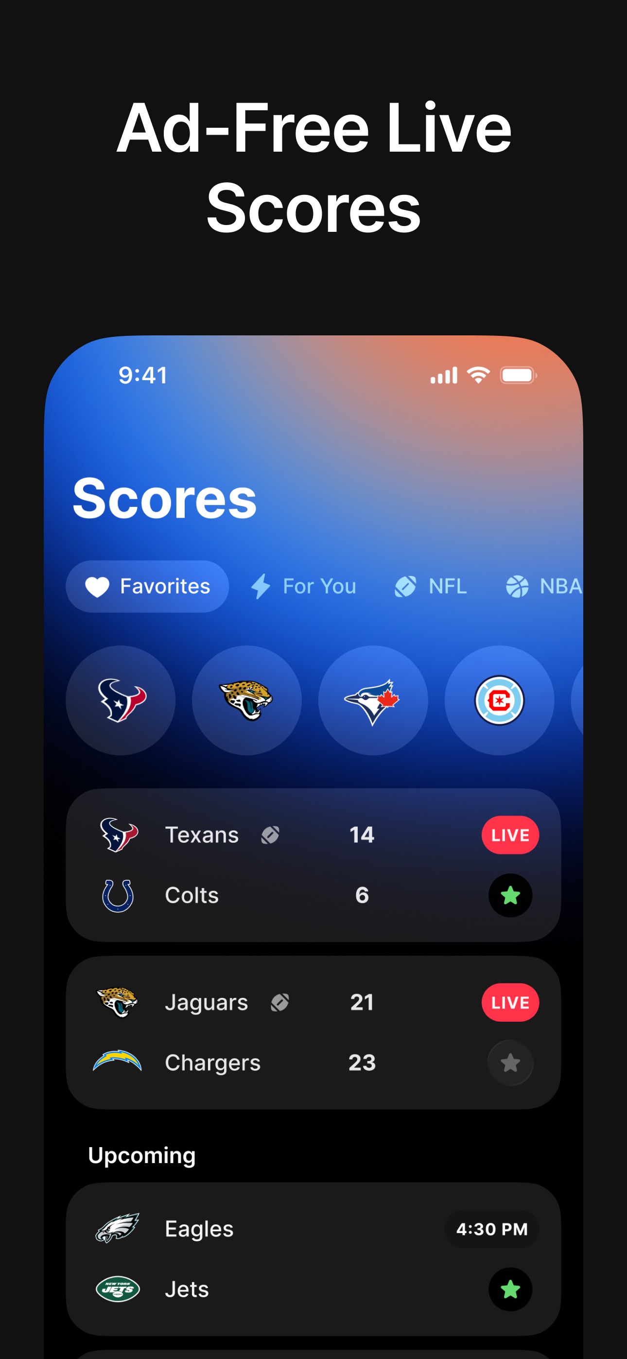 Superfan: Sports Scores + News iPhone screenshot 6