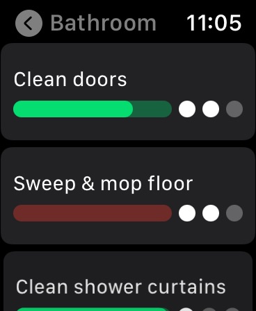Sweepy: Home Cleaning Schedule Apple Watch screenshot 2