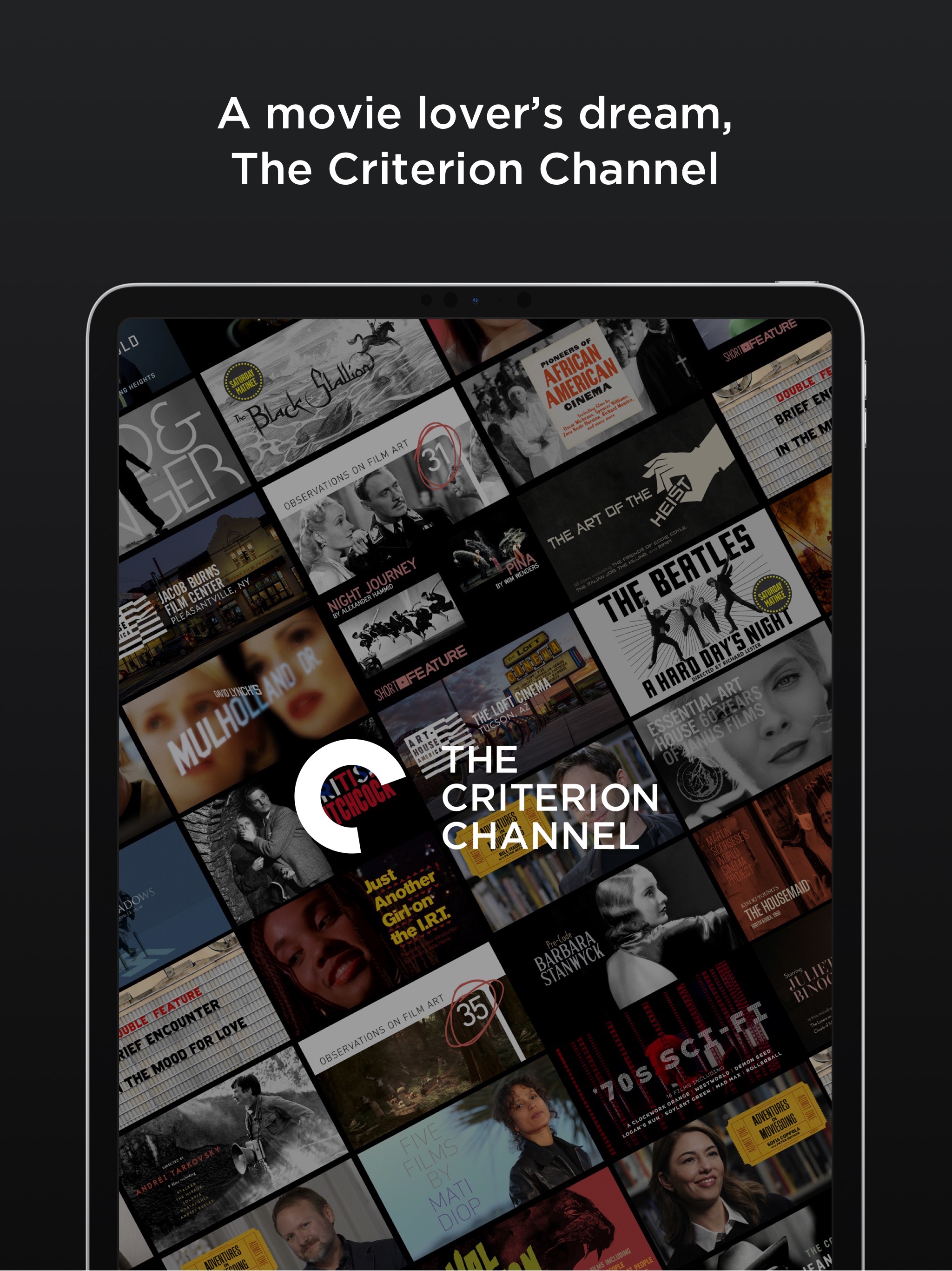 The Criterion Channel iPad screenshot 1