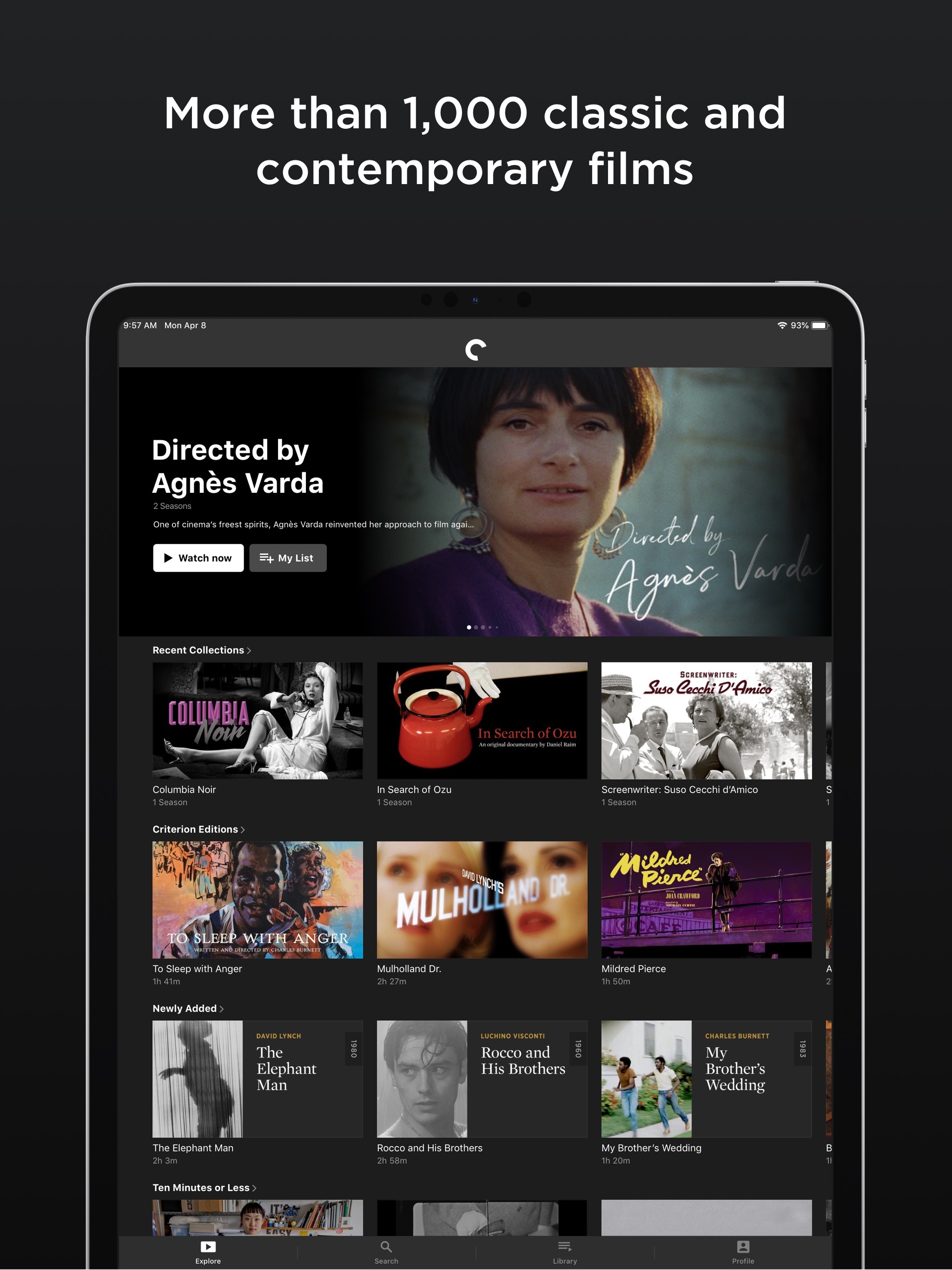 The Criterion Channel iPad screenshot 2