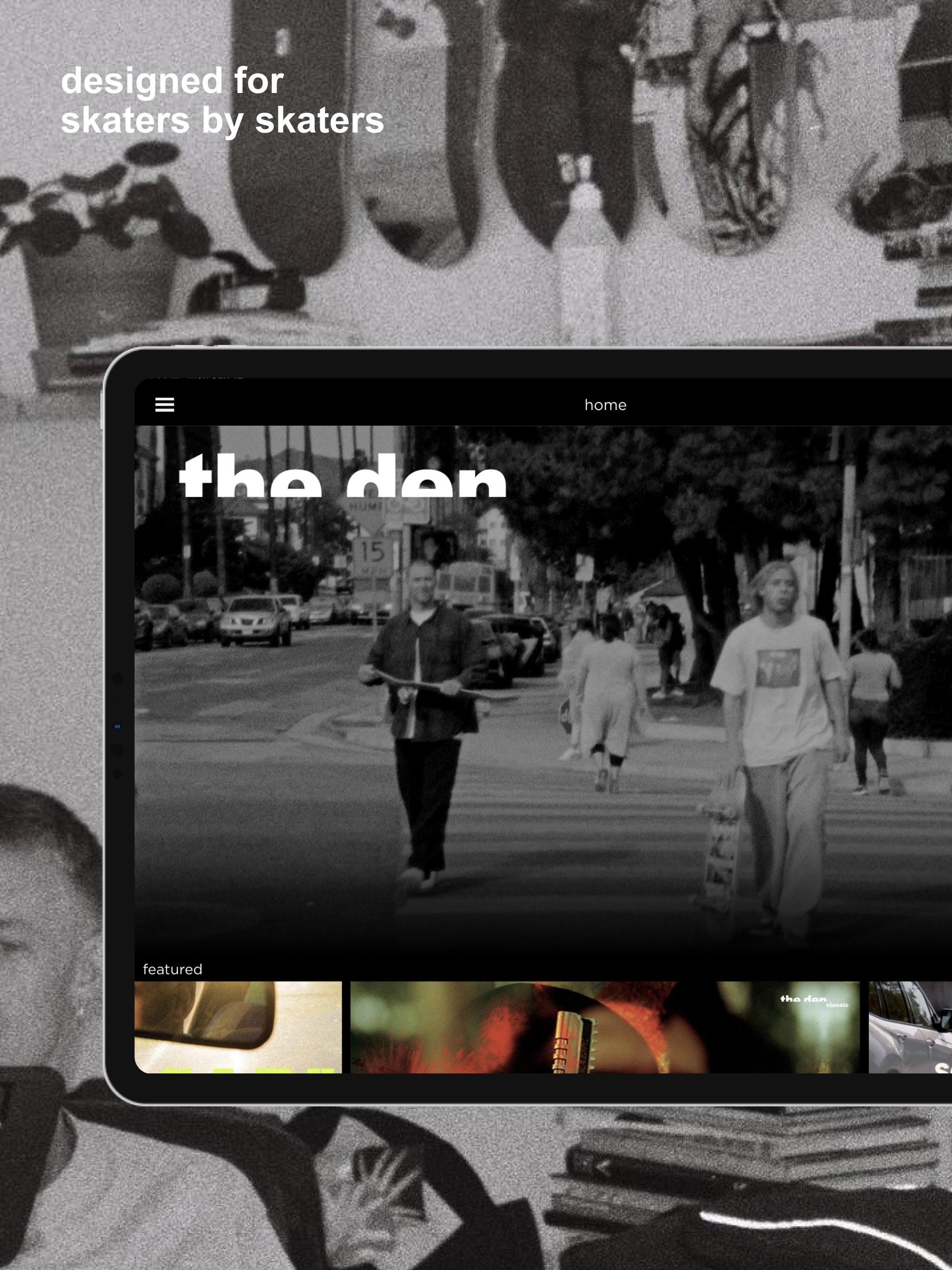 the den - skateboard videos iPad screenshot 2