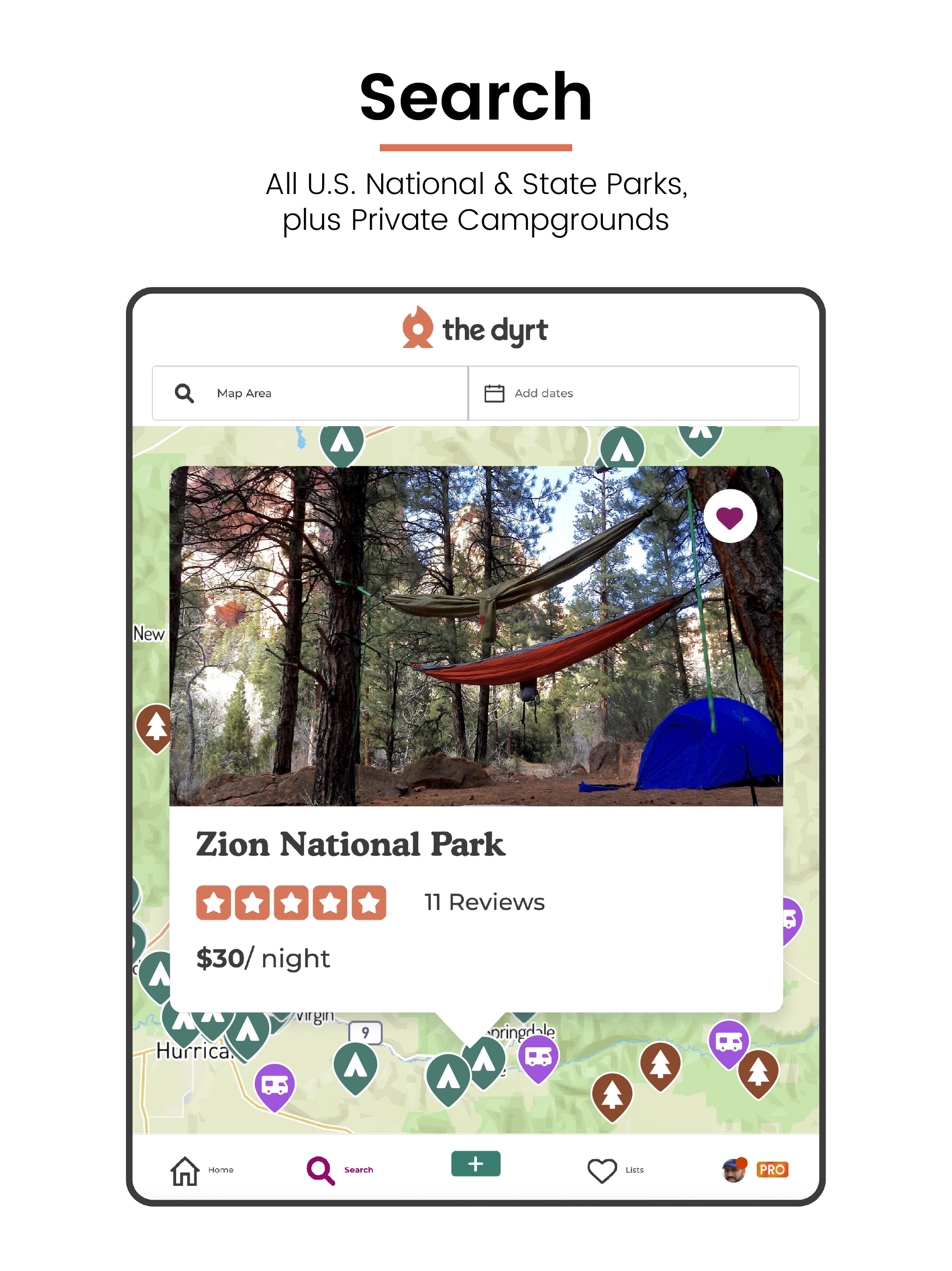The Dyrt: RV & Free Camping iPad screenshot 1