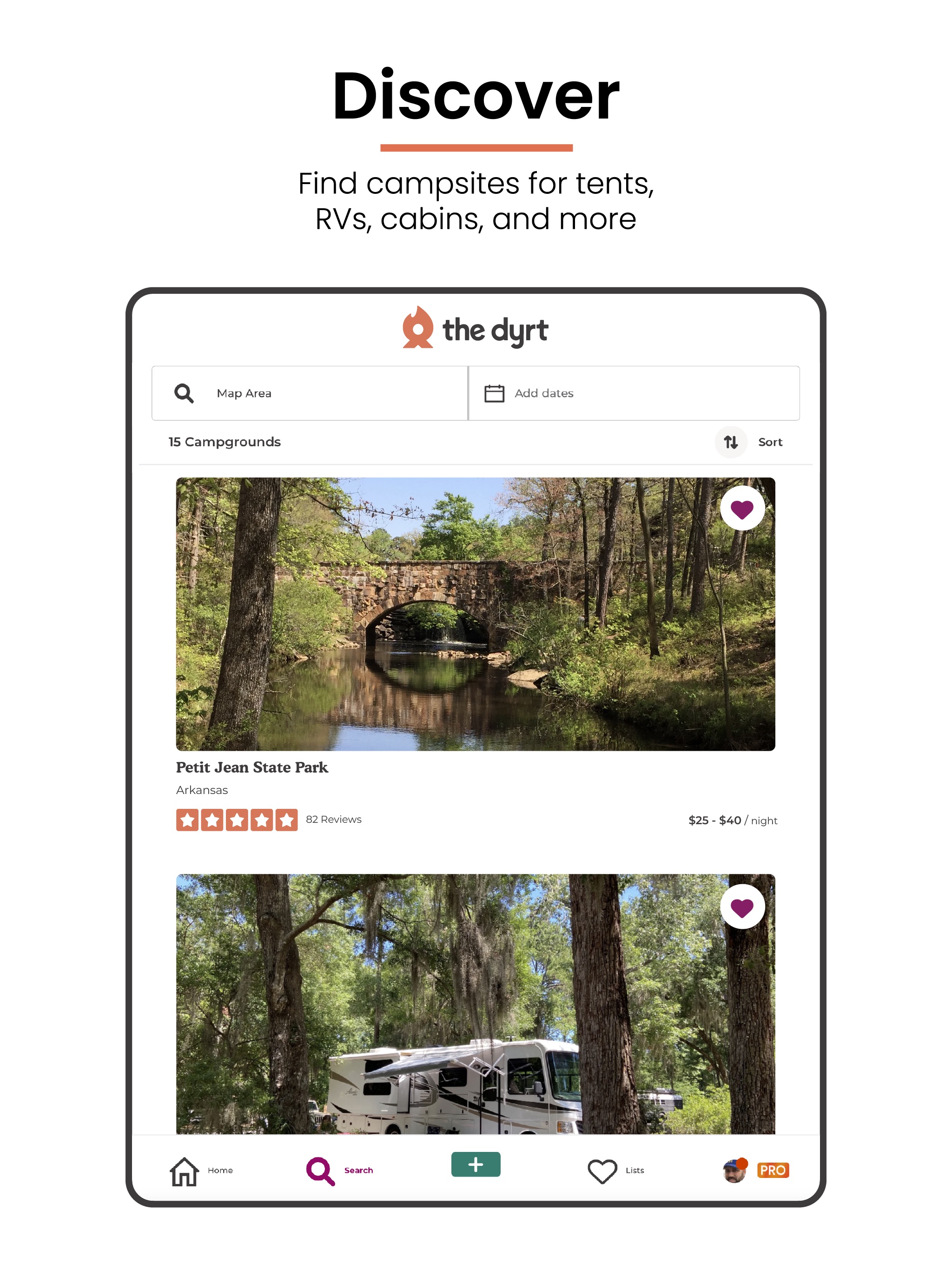 The Dyrt: RV & Free Camping iPad screenshot 2