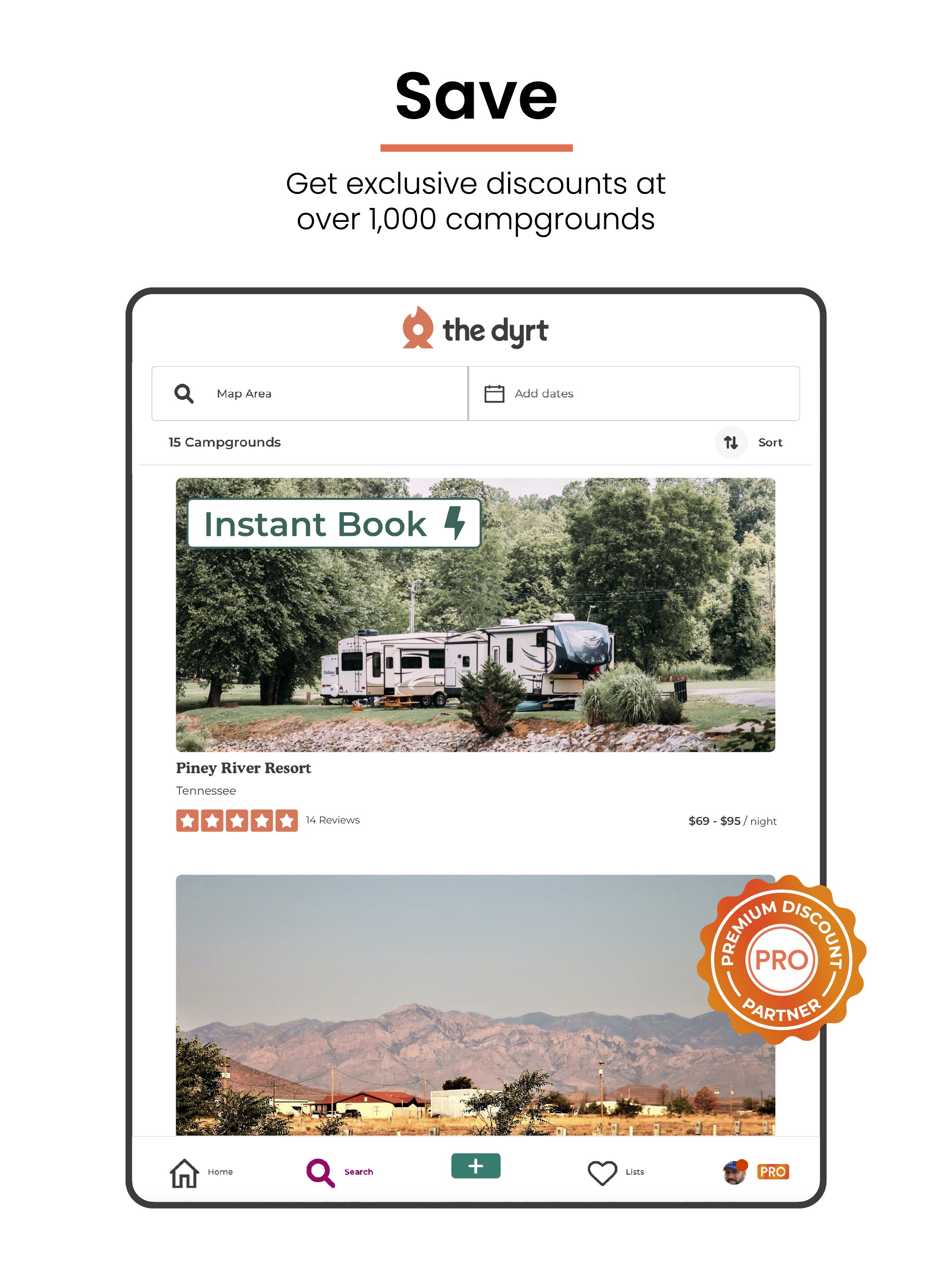 The Dyrt: RV & Free Camping iPad screenshot 5