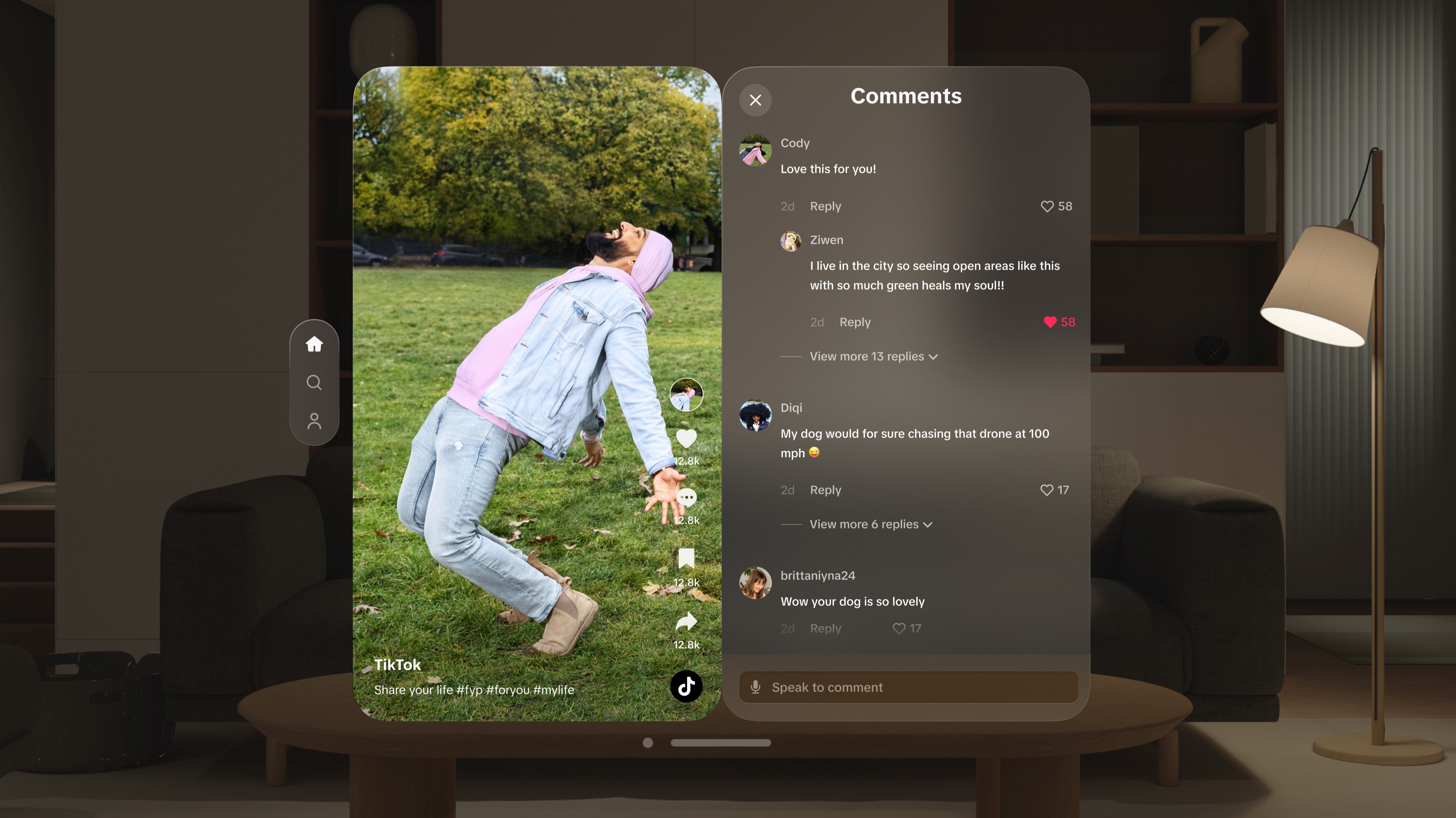 TikTok - Videos, Shop & LIVE Apple Vision screenshot 2